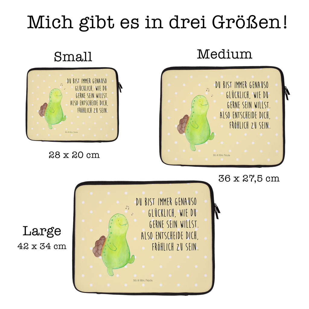 20 x 28 Notebook Tasche  Schildkröte pfeift Notebook Tasche, Laptop, Computertasche, Tasche, Schildkröte, Schildi, Schildkröten, fröhlich, Glück, Motivation, Lebensfreude, Depression, Trennung, Neuanfang