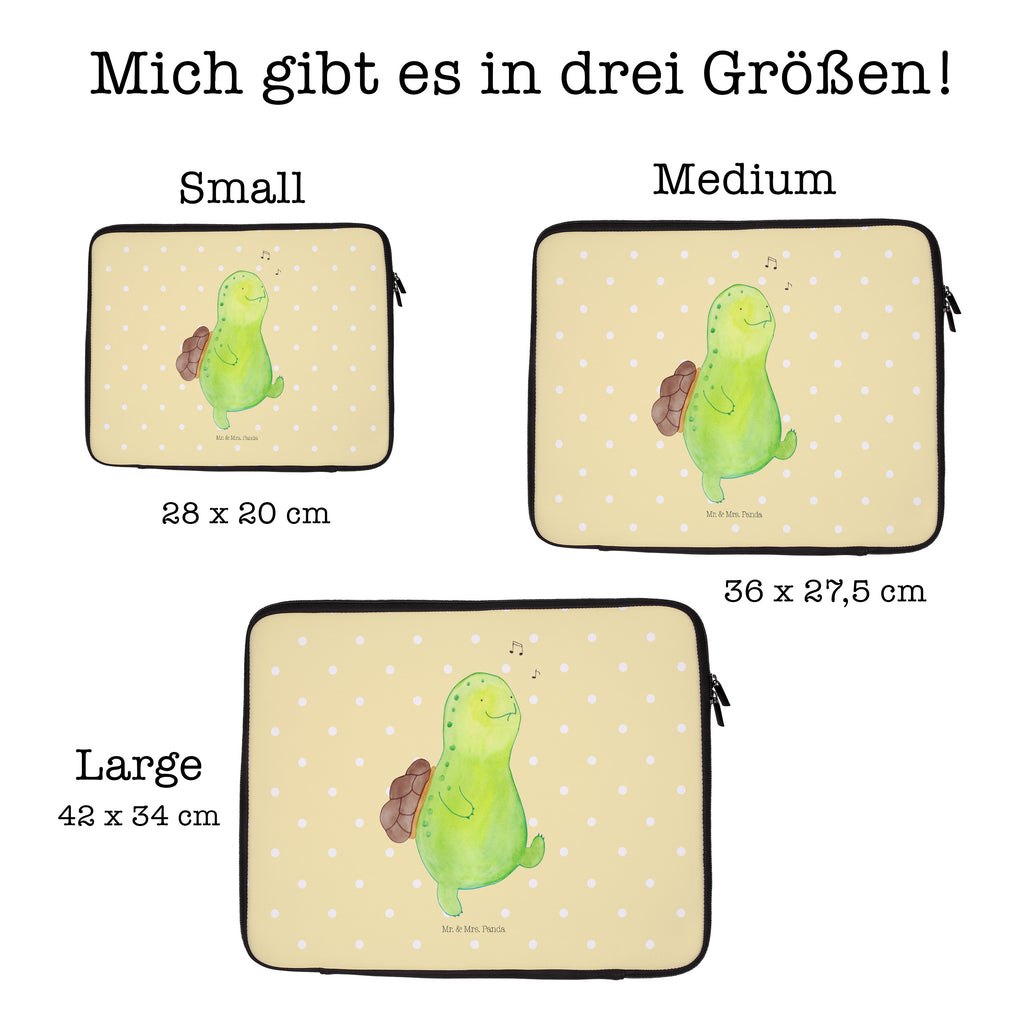 20 x 28 Notebook Tasche  Schildkröte pfeift Notebook Tasche, Laptop, Computertasche, Tasche, Schildkröte, Schildi, Schildkröten, fröhlich, Glück, Motivation, Lebensfreude, Depression, Trennung, Neuanfang