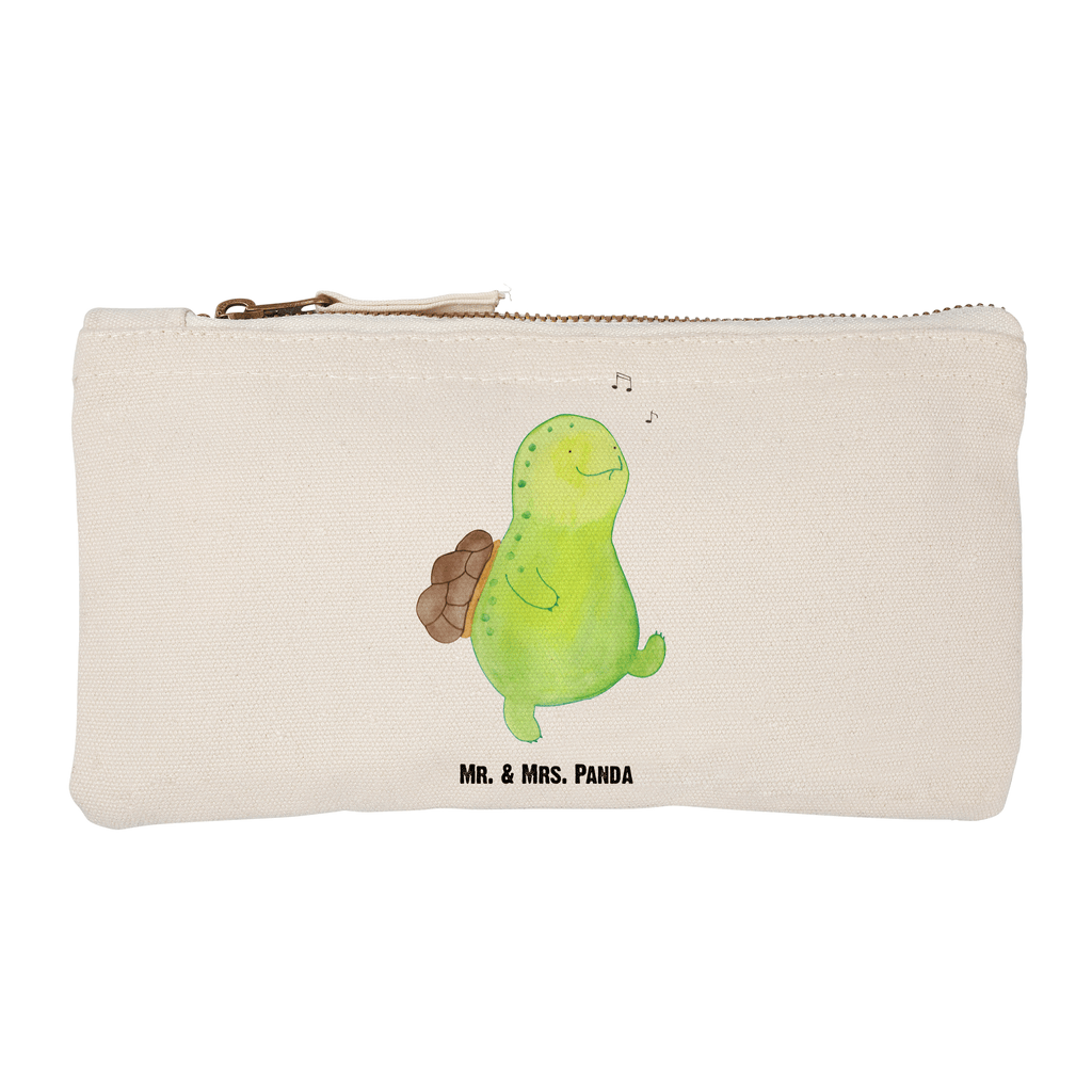 Schminktasche Schildkröte pfeift Schminktasche, Kosmetiktasche, Kosmetikbeutel, Stiftemäppchen, Etui, Federmappe, Makeup, XXL, Schminketui, Kosmetiketui, Schlamperetui, Schildkröte, Schildi, Schildkröten, fröhlich, Glück, Motivation, Lebensfreude, Depression, Trennung, Neuanfang