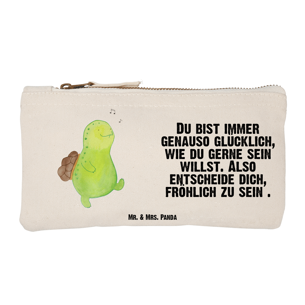 Schminktasche Schildkröte pfeift Schminktasche, Kosmetiktasche, Kosmetikbeutel, Stiftemäppchen, Etui, Federmappe, Makeup, XXL, Schminketui, Kosmetiketui, Schlamperetui, Schildkröte, Schildi, Schildkröten, fröhlich, Glück, Motivation, Lebensfreude, Depression, Trennung, Neuanfang