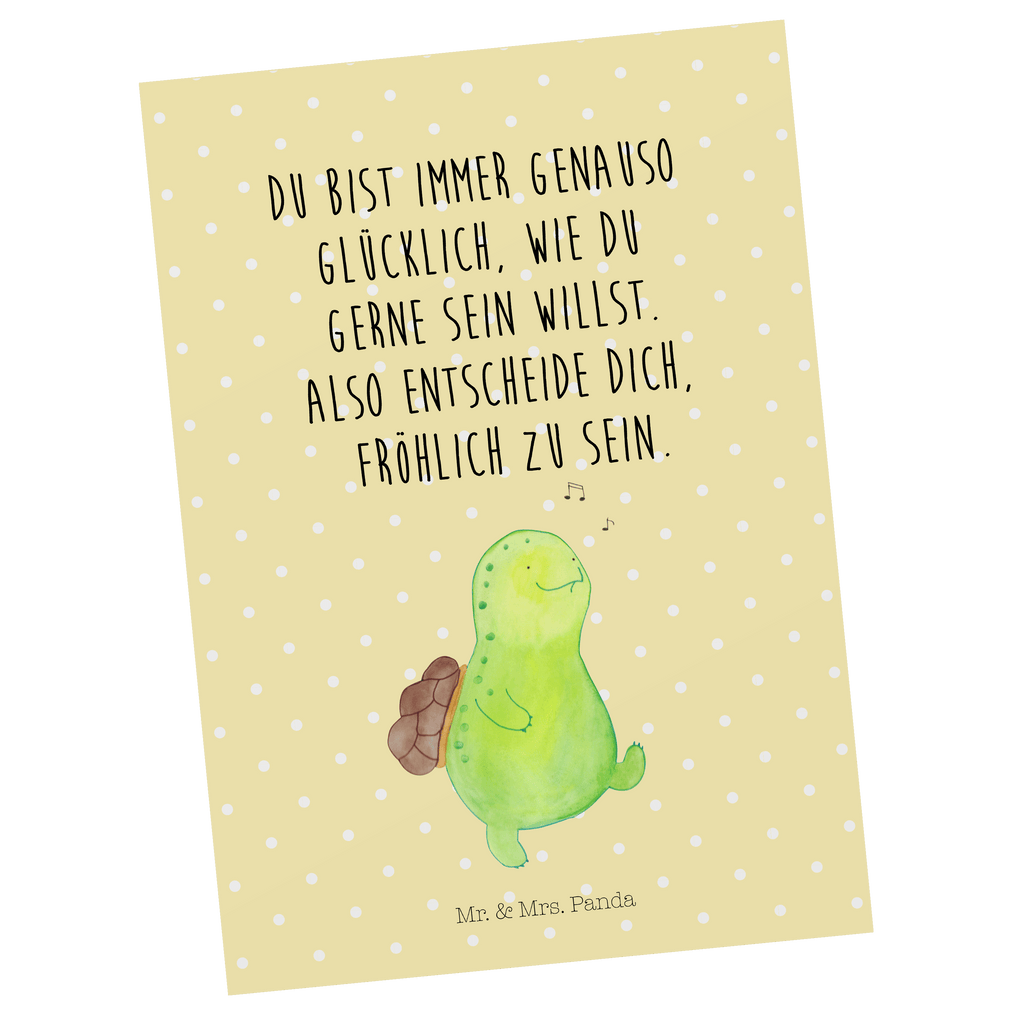 Postkarte Schildkröte pfeift Geschenkkarte, Grußkarte, Karte, Einladung, Ansichtskarte, Geburtstagskarte, Einladungskarte, Dankeskarte, Schildkröte, Schildi, Schildkröten, fröhlich, Glück, Motivation, Lebensfreude, Depression, Trennung, Neuanfang