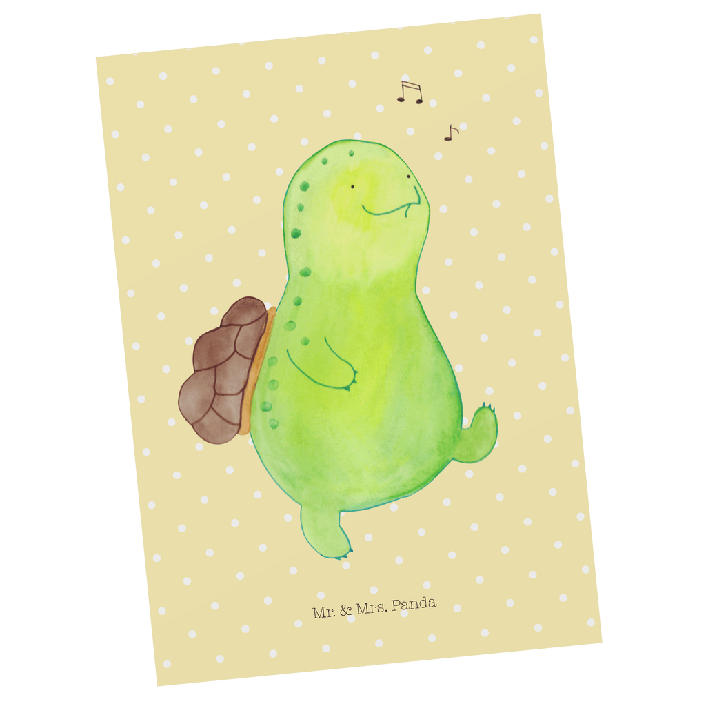 Postkarte Schildkröte pfeift Geschenkkarte, Grußkarte, Karte, Einladung, Ansichtskarte, Geburtstagskarte, Einladungskarte, Dankeskarte, Schildkröte, Schildi, Schildkröten, fröhlich, Glück, Motivation, Lebensfreude, Depression, Trennung, Neuanfang