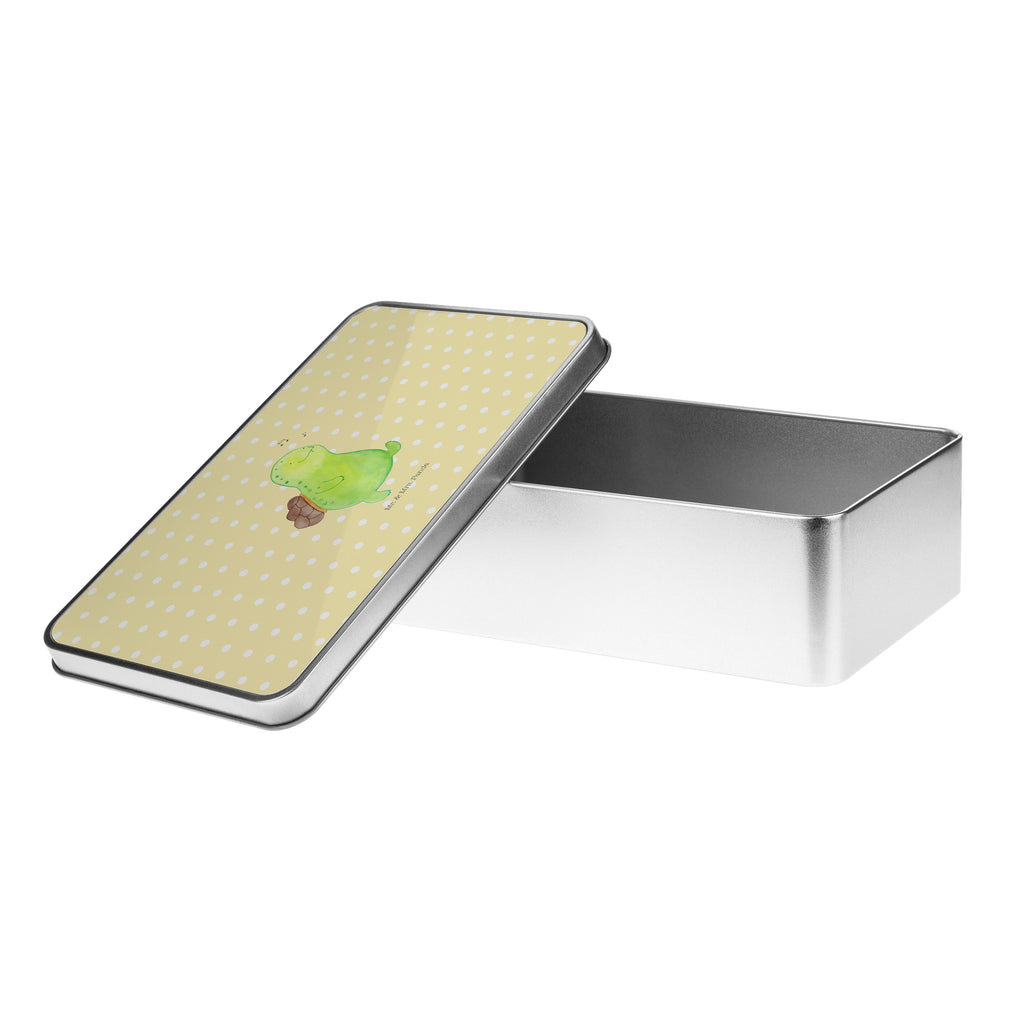 Metalldose rechteckig Schildkröte pfeift Blechdose, Metalldose, Blechbox, Container, Keksdose, Vorratsdose, Vorratsbox, Döschen, Versperbox, Vesperdose, Aufbewahrungsdose, Aufbewahrungsbox, Aluminiumdose, Dose, Schildkröte, Schildi, Schildkröten, fröhlich, Glück, Motivation, Lebensfreude, Depression, Trennung, Neuanfang