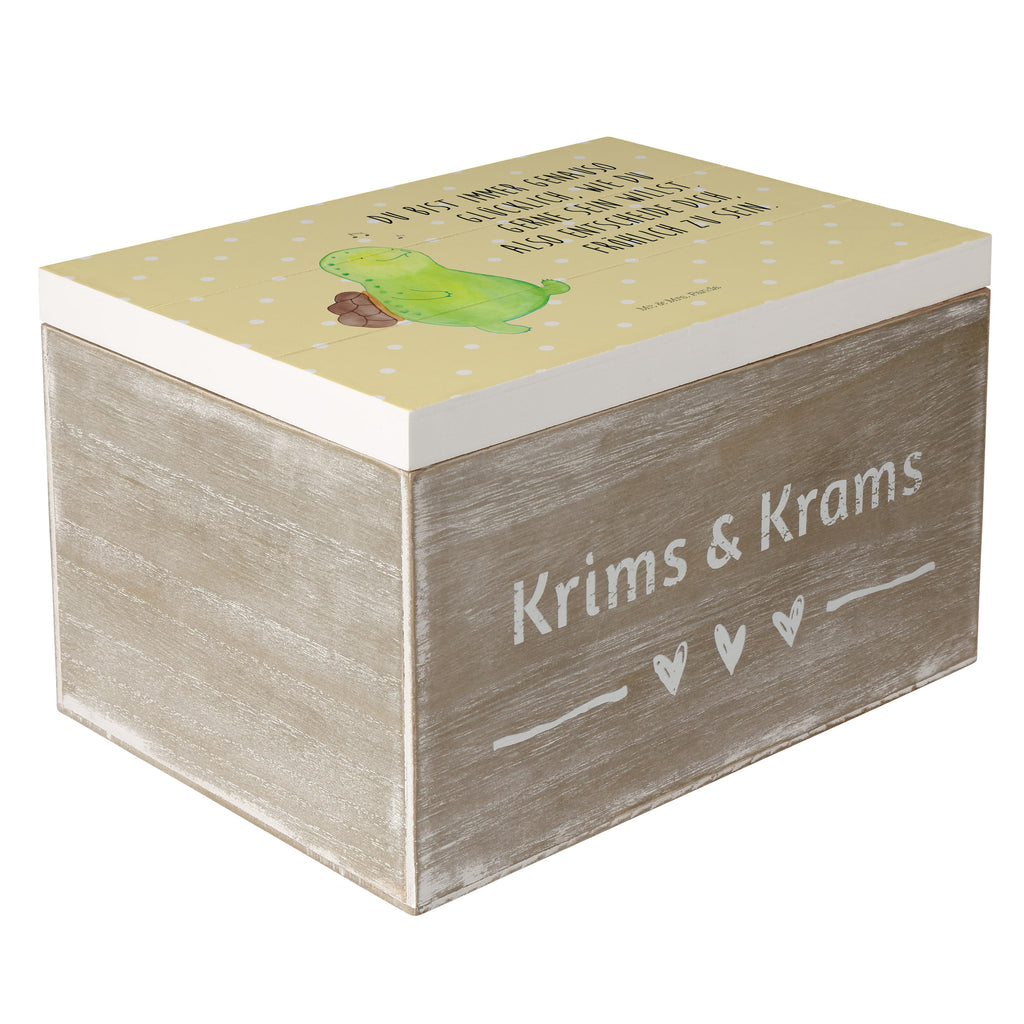 Holzkiste Schildkröte pfeift Holzkiste, Kiste, Schatzkiste, Truhe, Schatulle, XXL, Erinnerungsbox, Erinnerungskiste, Dekokiste, Aufbewahrungsbox, Schildkröte, Schildi, Schildkröten, fröhlich, Glück, Motivation, Lebensfreude, Depression, Trennung, Neuanfang