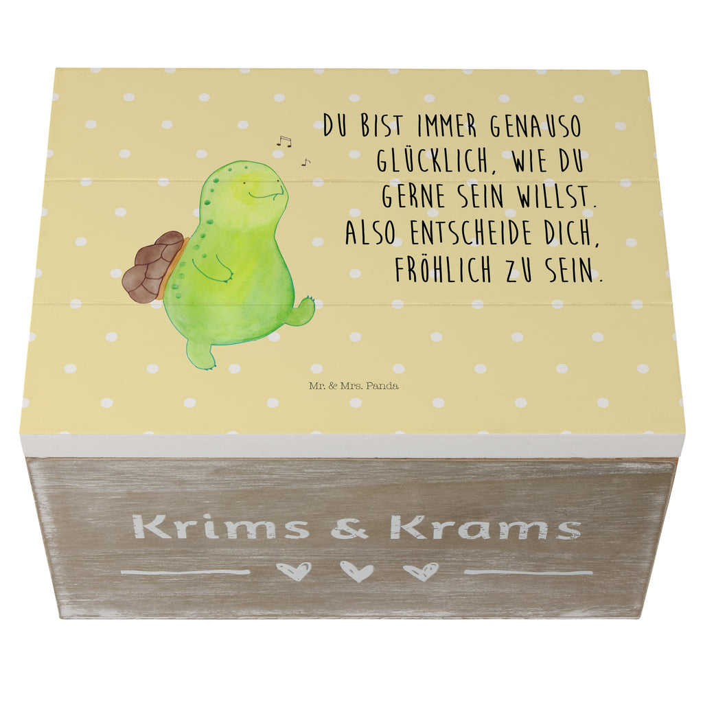 Holzkiste Schildkröte pfeift Holzkiste, Kiste, Schatzkiste, Truhe, Schatulle, XXL, Erinnerungsbox, Erinnerungskiste, Dekokiste, Aufbewahrungsbox, Schildkröte, Schildi, Schildkröten, fröhlich, Glück, Motivation, Lebensfreude, Depression, Trennung, Neuanfang