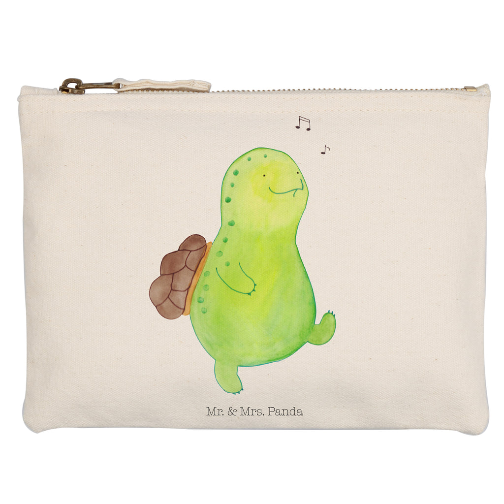 Schminktasche Schildkröte pfeift Schminktasche, Kosmetiktasche, Kosmetikbeutel, Stiftemäppchen, Etui, Federmappe, Makeup, XXL, Schminketui, Kosmetiketui, Schlamperetui, Schildkröte, Schildi, Schildkröten, fröhlich, Glück, Motivation, Lebensfreude, Depression, Trennung, Neuanfang