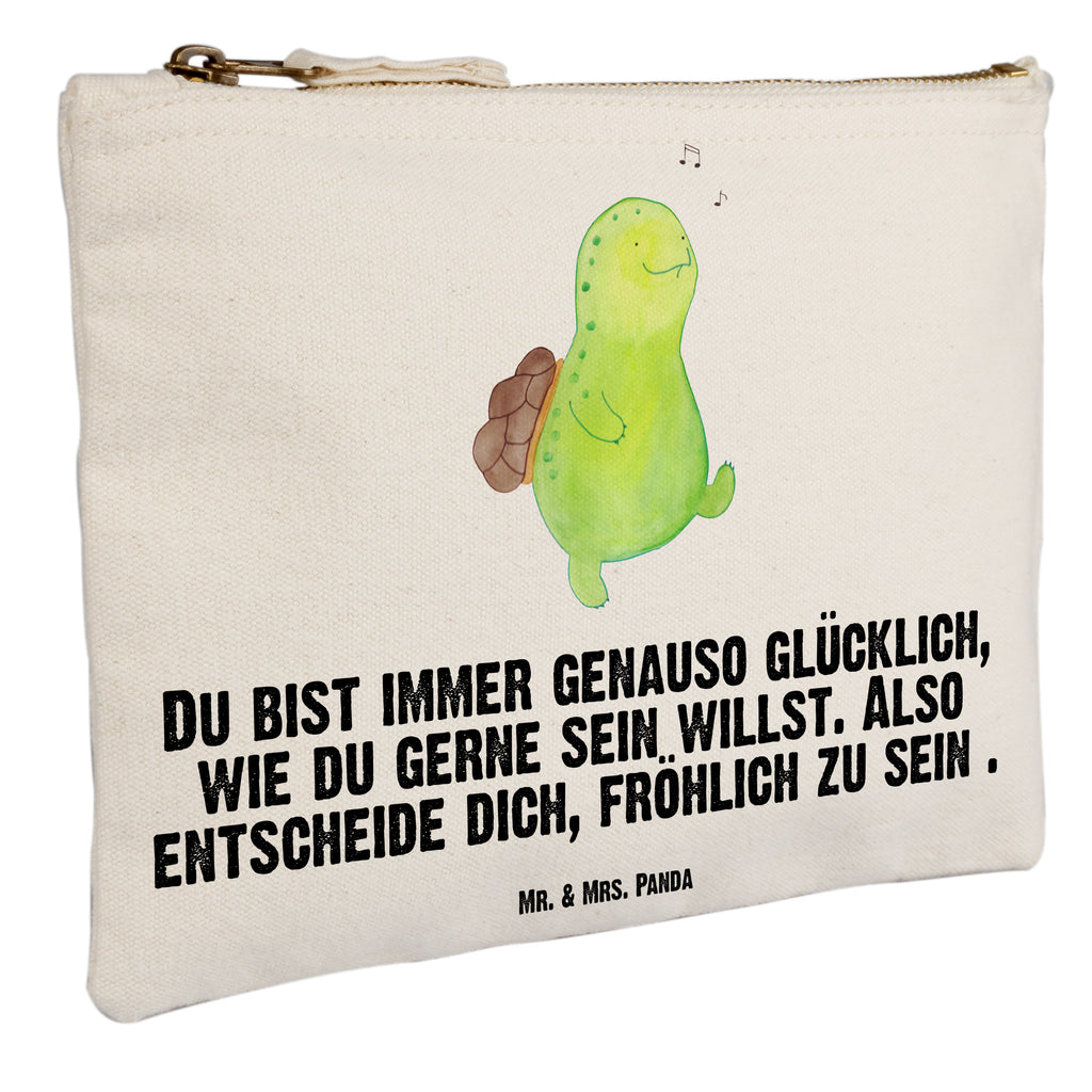 Schminktasche Schildkröte pfeift Schminktasche, Kosmetiktasche, Kosmetikbeutel, Stiftemäppchen, Etui, Federmappe, Makeup, XXL, Schminketui, Kosmetiketui, Schlamperetui, Schildkröte, Schildi, Schildkröten, fröhlich, Glück, Motivation, Lebensfreude, Depression, Trennung, Neuanfang