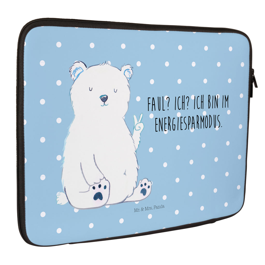 20 x 28 Notebook Tasche  Eisbär Faul Notebook Tasche, Laptop, Computertasche, Tasche, Bär, Teddy, Teddybär, Eisbär, Nordpol, Faul, Entspannen, Relaxen, Büro, Arbeit, Bürojob, Arbeitsplatz, Homeoffice