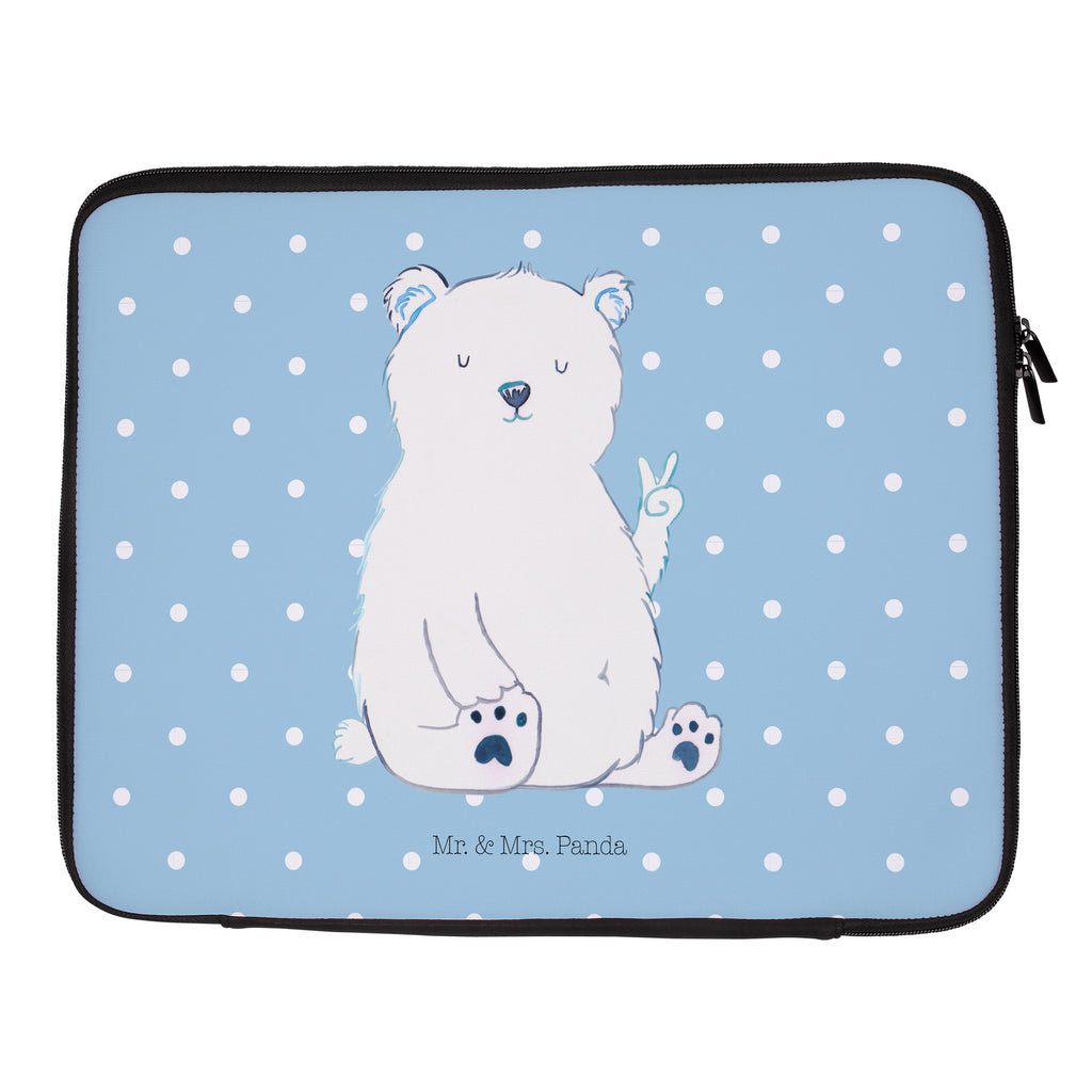 20 x 28 Notebook Tasche  Eisbär Faul Notebook Tasche, Laptop, Computertasche, Tasche, Bär, Teddy, Teddybär, Eisbär, Nordpol, Faul, Entspannen, Relaxen, Büro, Arbeit, Bürojob, Arbeitsplatz, Homeoffice