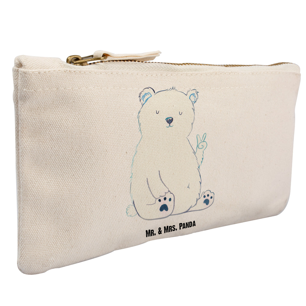 Schminktasche Eisbär Faul Schminktasche, Kosmetiktasche, Kosmetikbeutel, Stiftemäppchen, Etui, Federmappe, Makeup, XXL, Schminketui, Kosmetiketui, Schlamperetui, Bär, Teddy, Teddybär, Eisbär, Nordpol, Faul, Entspannen, Relaxen, Büro, Arbeit, Bürojob, Arbeitsplatz, Homeoffice