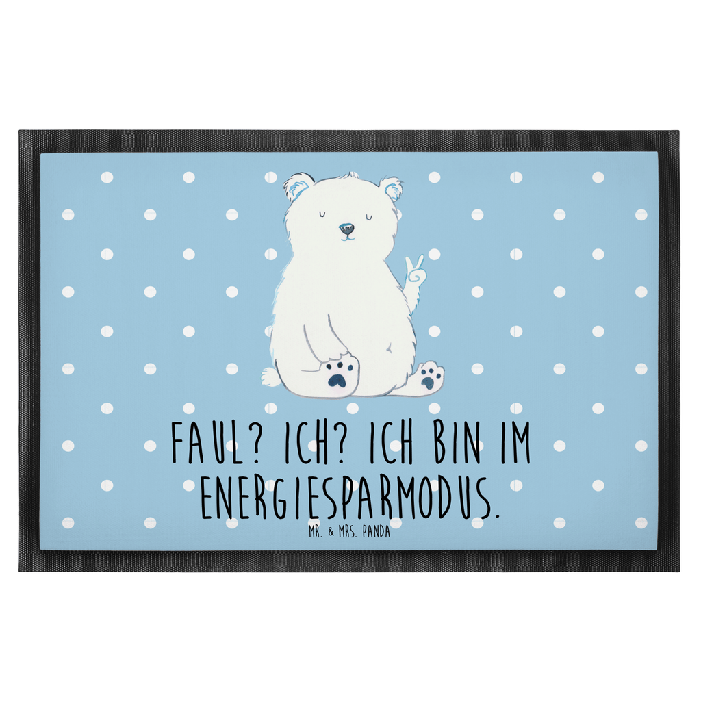 Fußmatte Eisbär Faul Eisbär, Bär, Nordpol, Faul, Entspannen, Relaxen, Büro, Arbeit, Bürojob, Arbeitsplatz, Homeoffice, Türvorleger, Schmutzmatte, Fußabtreter, Matte, Schmutzfänger, Fußabstreifer, Schmutzfangmatte, Türmatte, Motivfußmatte,  Haustürmatte, Vorleger  Bär, Teddy, Teddybär