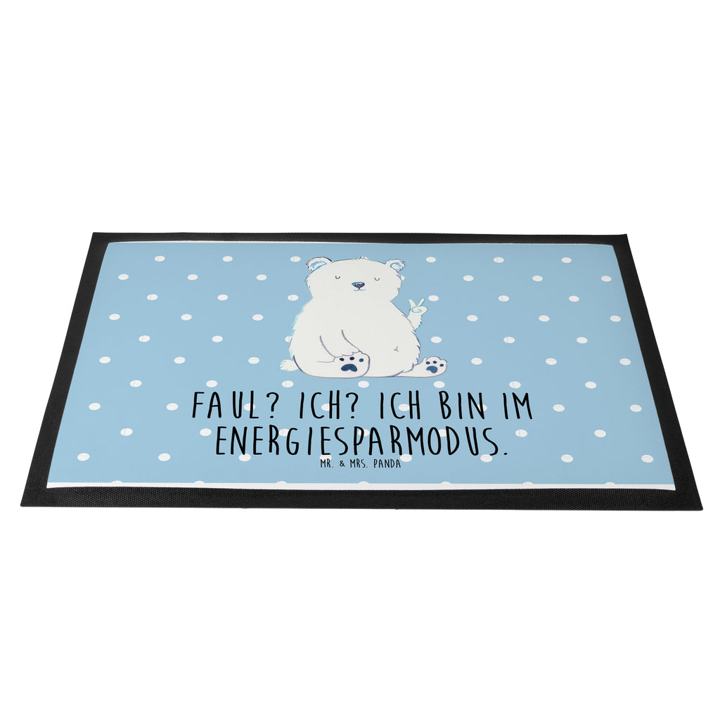 Fußmatte Eisbär Faul Eisbär, Bär, Nordpol, Faul, Entspannen, Relaxen, Büro, Arbeit, Bürojob, Arbeitsplatz, Homeoffice, Türvorleger, Schmutzmatte, Fußabtreter, Matte, Schmutzfänger, Fußabstreifer, Schmutzfangmatte, Türmatte, Motivfußmatte,  Haustürmatte, Vorleger  Bär, Teddy, Teddybär