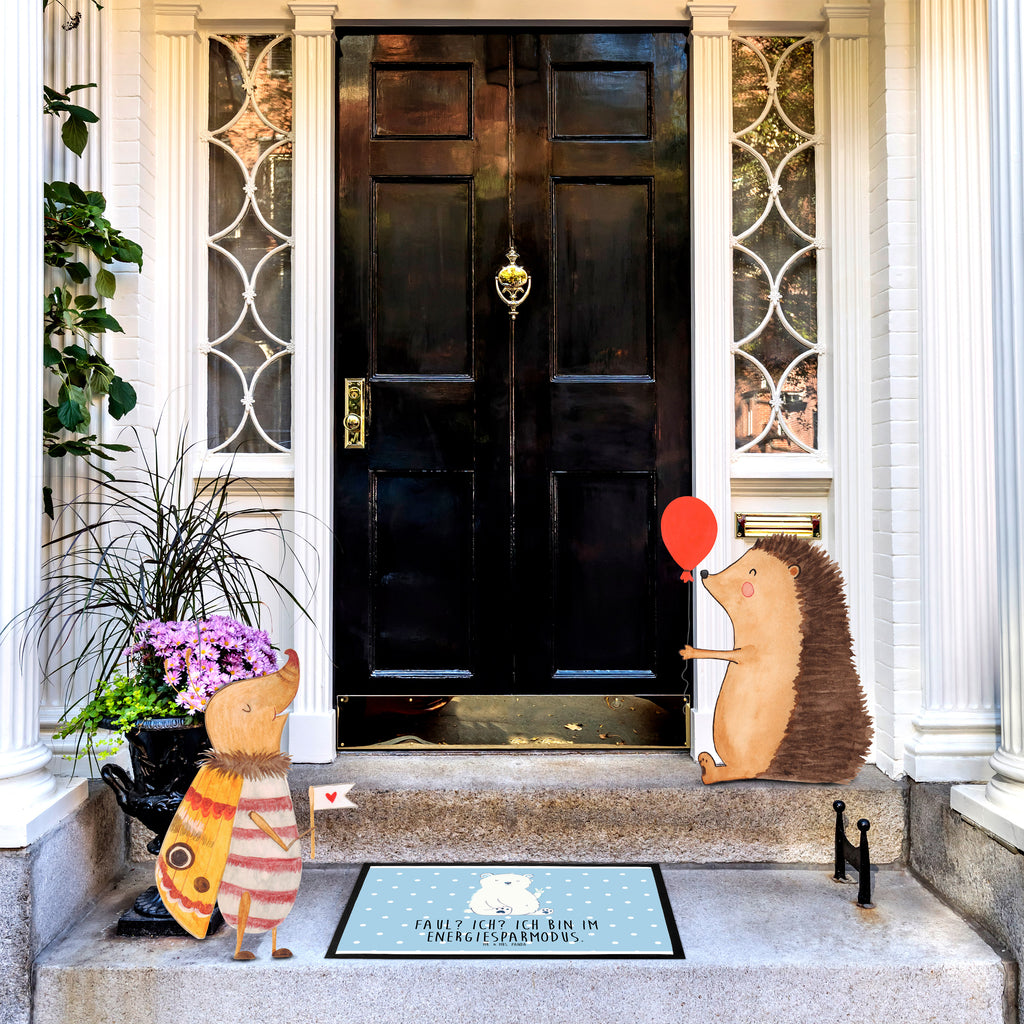 Fußmatte Eisbär Faul Eisbär, Bär, Nordpol, Faul, Entspannen, Relaxen, Büro, Arbeit, Bürojob, Arbeitsplatz, Homeoffice, Türvorleger, Schmutzmatte, Fußabtreter, Matte, Schmutzfänger, Fußabstreifer, Schmutzfangmatte, Türmatte, Motivfußmatte,  Haustürmatte, Vorleger  Bär, Teddy, Teddybär