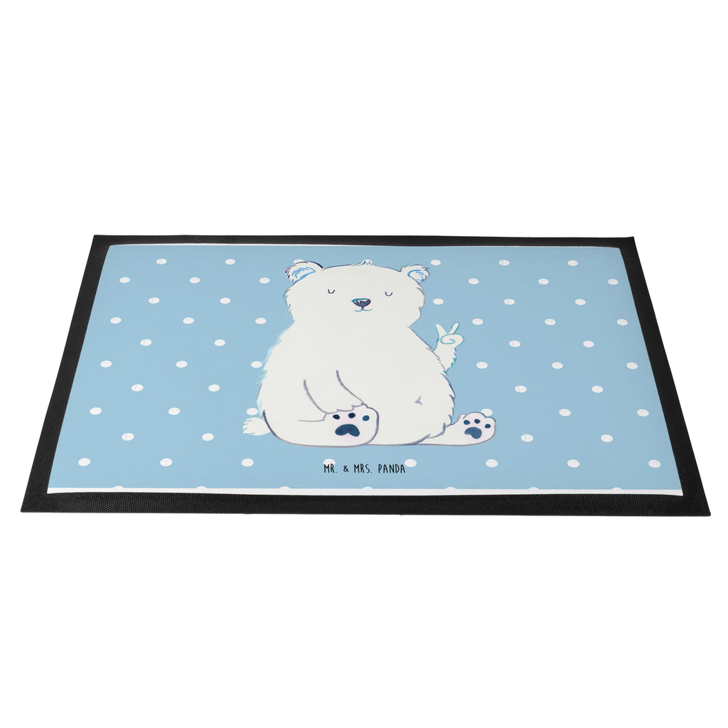 Fußmatte Eisbär Faul Eisbär, Bär, Nordpol, Faul, Entspannen, Relaxen, Büro, Arbeit, Bürojob, Arbeitsplatz, Homeoffice, Türvorleger, Schmutzmatte, Fußabtreter, Matte, Schmutzfänger, Fußabstreifer, Schmutzfangmatte, Türmatte, Motivfußmatte,  Haustürmatte, Vorleger  Bär, Teddy, Teddybär