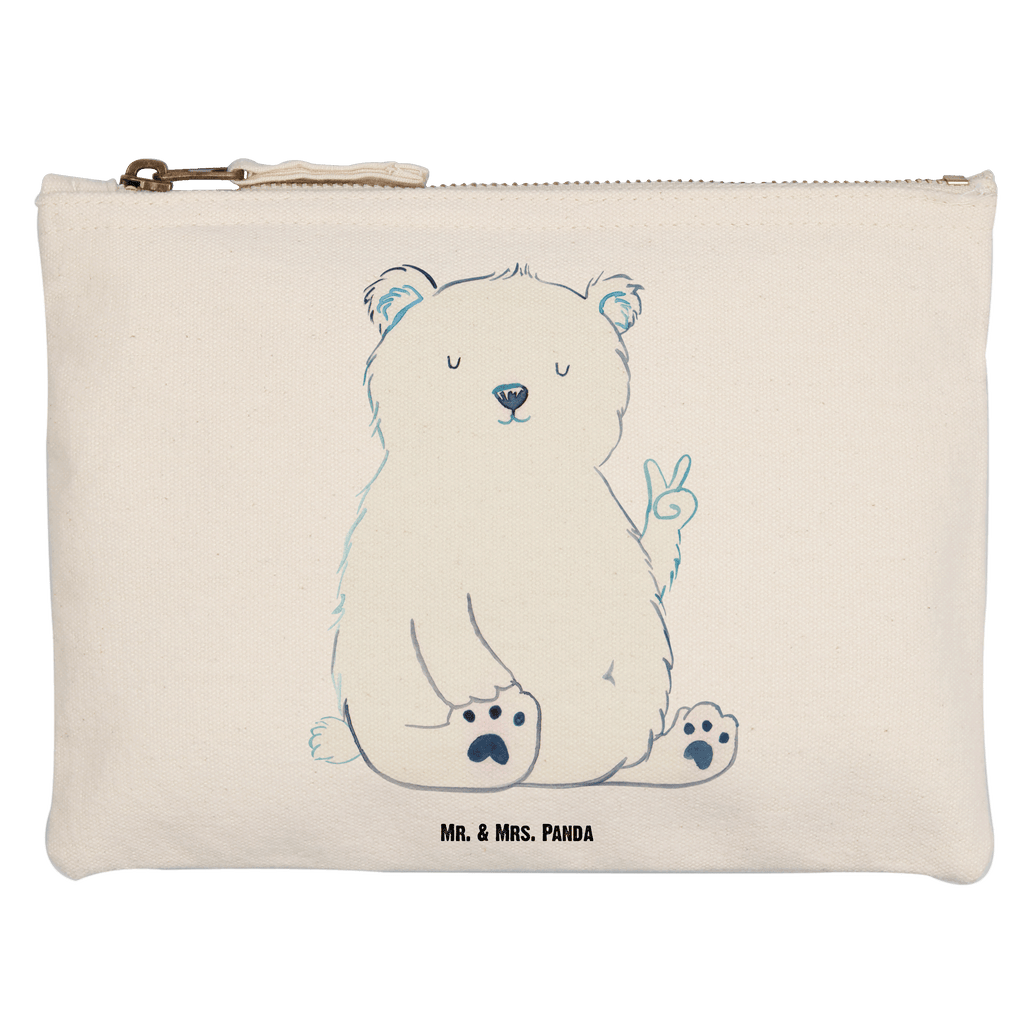 Schminktasche Eisbär Faul Schminktasche, Kosmetiktasche, Kosmetikbeutel, Stiftemäppchen, Etui, Federmappe, Makeup, XXL, Schminketui, Kosmetiketui, Schlamperetui, Bär, Teddy, Teddybär, Eisbär, Nordpol, Faul, Entspannen, Relaxen, Büro, Arbeit, Bürojob, Arbeitsplatz, Homeoffice