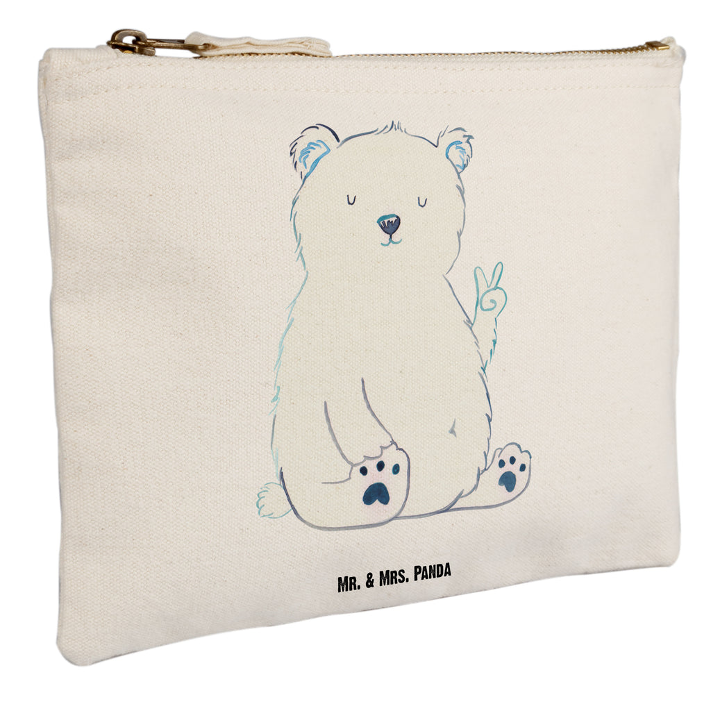Schminktasche Eisbär Faul Schminktasche, Kosmetiktasche, Kosmetikbeutel, Stiftemäppchen, Etui, Federmappe, Makeup, XXL, Schminketui, Kosmetiketui, Schlamperetui, Bär, Teddy, Teddybär, Eisbär, Nordpol, Faul, Entspannen, Relaxen, Büro, Arbeit, Bürojob, Arbeitsplatz, Homeoffice
