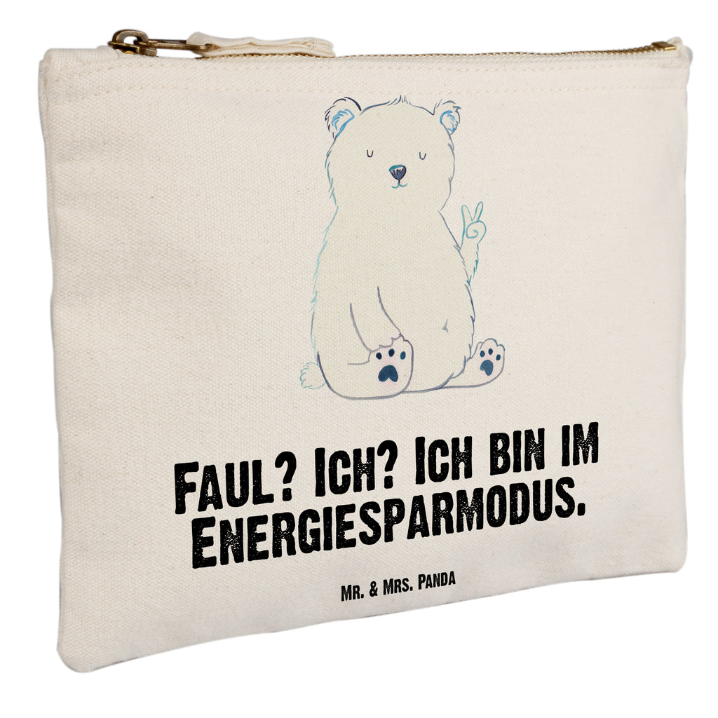 Schminktasche Eisbär Faul Schminktasche, Kosmetiktasche, Kosmetikbeutel, Stiftemäppchen, Etui, Federmappe, Makeup, XXL, Schminketui, Kosmetiketui, Schlamperetui, Bär, Teddy, Teddybär, Eisbär, Nordpol, Faul, Entspannen, Relaxen, Büro, Arbeit, Bürojob, Arbeitsplatz, Homeoffice