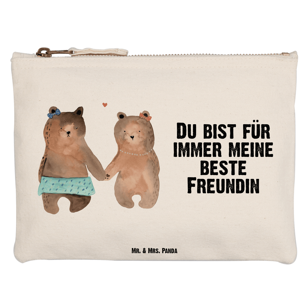 Schminktasche Bär Freundin Schminktasche, Kosmetiktasche, Kosmetikbeutel, Stiftemäppchen, Etui, Federmappe, Makeup, XXL, Schminketui, Kosmetiketui, Schlamperetui, Bär, Teddy, Teddybär, Bär Freundin Beste Freund Liebe Liebesbeweis Verliebt Kumpel Kumpeliene