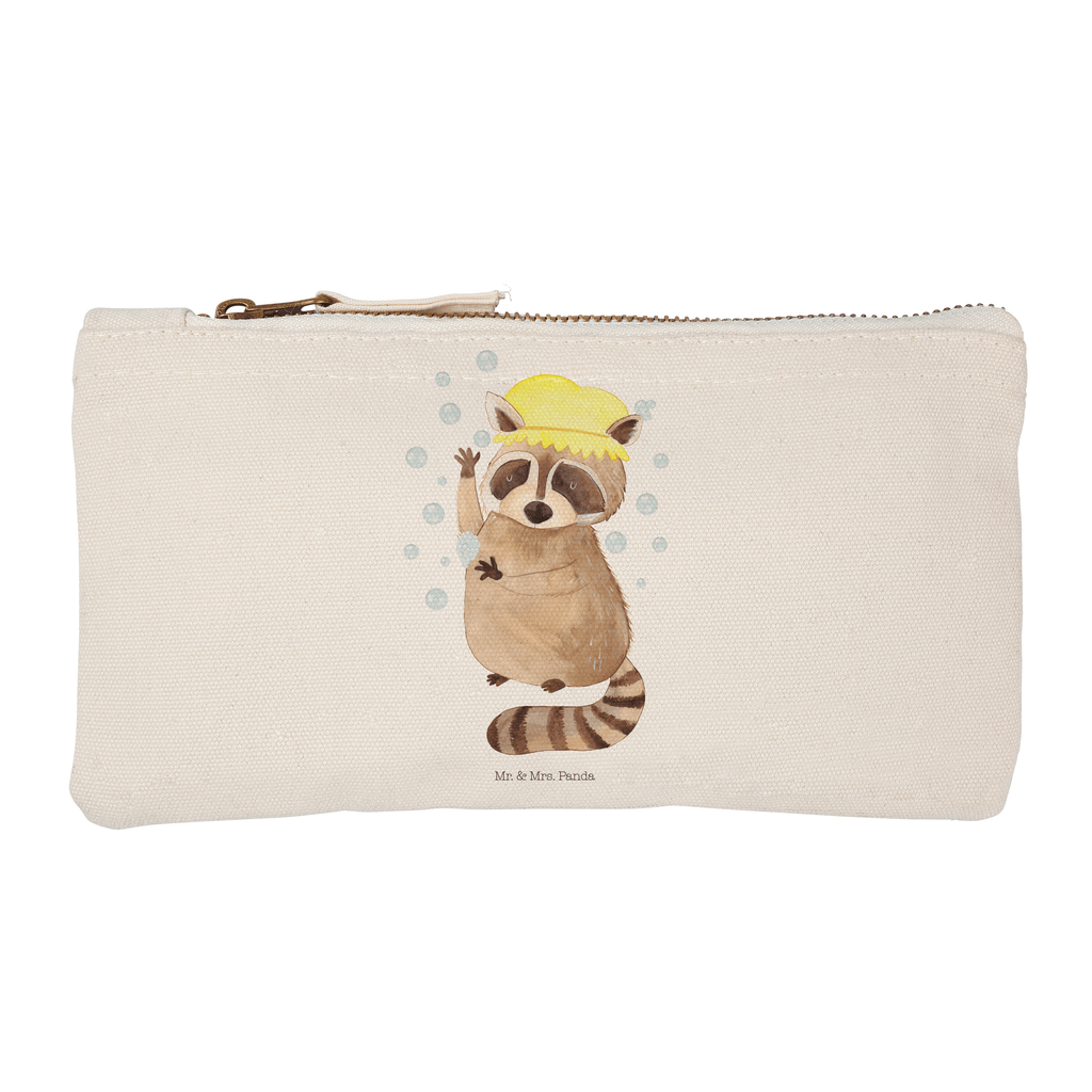 Schminktasche Waschbär Schminktasche, Kosmetiktasche, Kosmetikbeutel, Stiftemäppchen, Etui, Federmappe, Makeup, XXL, Schminketui, Kosmetiketui, Schlamperetui, Tiermotive, Gute Laune, lustige Sprüche, Tiere, Waschbär, Tagträumen, Plan, Fröhlich, waschen, Seifenblasen