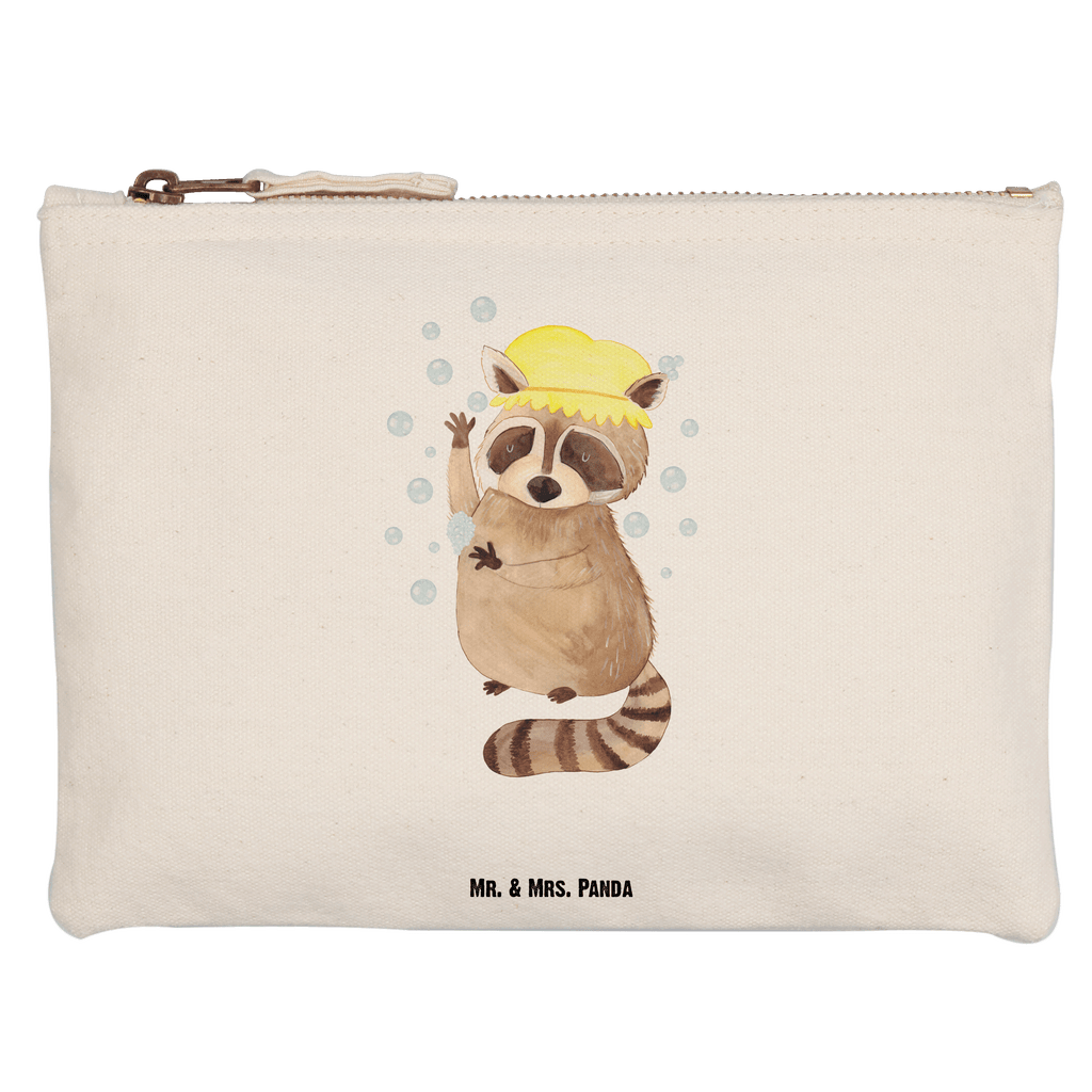 Schminktasche Waschbär Schminktasche, Kosmetiktasche, Kosmetikbeutel, Stiftemäppchen, Etui, Federmappe, Makeup, XXL, Schminketui, Kosmetiketui, Schlamperetui, Tiermotive, Gute Laune, lustige Sprüche, Tiere, Waschbär, Tagträumen, Plan, Fröhlich, waschen, Seifenblasen