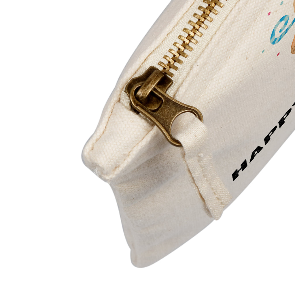 Schminktasche Birthday Bär Schminktasche, Kosmetiktasche, Kosmetikbeutel, Stiftemäppchen, Etui, Federmappe, Makeup, XXL, Schminketui, Kosmetiketui, Schlamperetui, Bär, Teddy, Teddybär, Happy Birthday, Alles Gute, Glückwunsch, Geburtstag