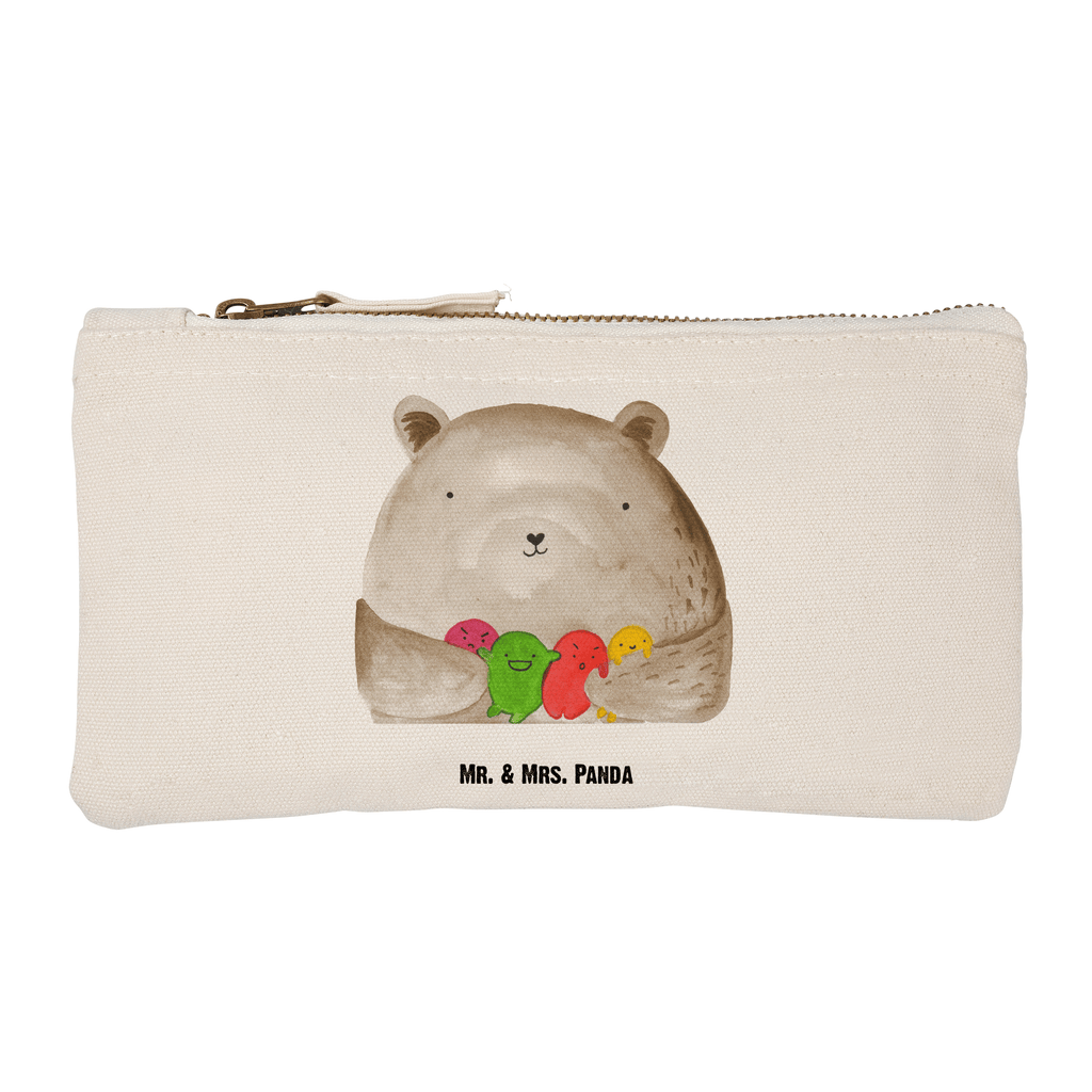 Schminktasche Bär Gefühl Schminktasche, Kosmetiktasche, Kosmetikbeutel, Stiftemäppchen, Etui, Federmappe, Makeup, XXL, Schminketui, Kosmetiketui, Schlamperetui, Bär, Teddy, Teddybär, Wahnsinn, Verrückt, Durchgedreht