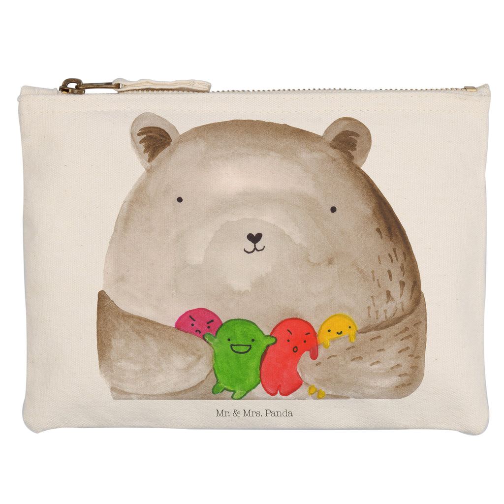 Schminktasche Bär Gefühl Schminktasche, Kosmetiktasche, Kosmetikbeutel, Stiftemäppchen, Etui, Federmappe, Makeup, XXL, Schminketui, Kosmetiketui, Schlamperetui, Bär, Teddy, Teddybär, Wahnsinn, Verrückt, Durchgedreht