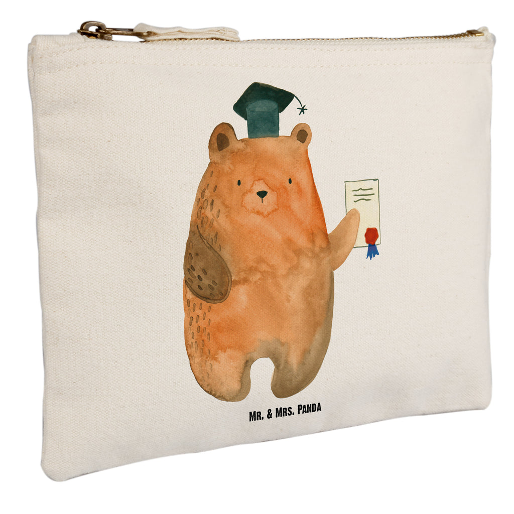 Schminktasche Prüfungsbär Schminktasche, Kosmetiktasche, Kosmetikbeutel, Stiftemäppchen, Etui, Federmappe, Makeup, XXL, Schminketui, Kosmetiketui, Schlamperetui, Bär, Teddy, Teddybär, Abitur, Prüfungen, Prüfung bestanden, Abschluss, Zeugnis, Abschlusszeugnis