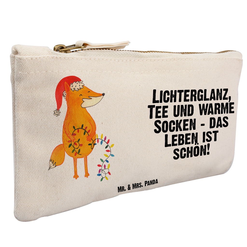 Schminktasche Fuchs Weihnachten Schminktasche, Kosmetiktasche, Kosmetikbeutel, Stiftemäppchen, Etui, Federmappe, Makeup, XXL, Schminketui, Kosmetiketui, Schlamperetui, Winter, Weihnachten, Weihnachtsdeko, Nikolaus, Advent, Heiligabend, Wintermotiv, Fuchs, Füchse, Spruch schön, Geschenk Weihnachten, Weihnachtsmann, Weihnachtszeit