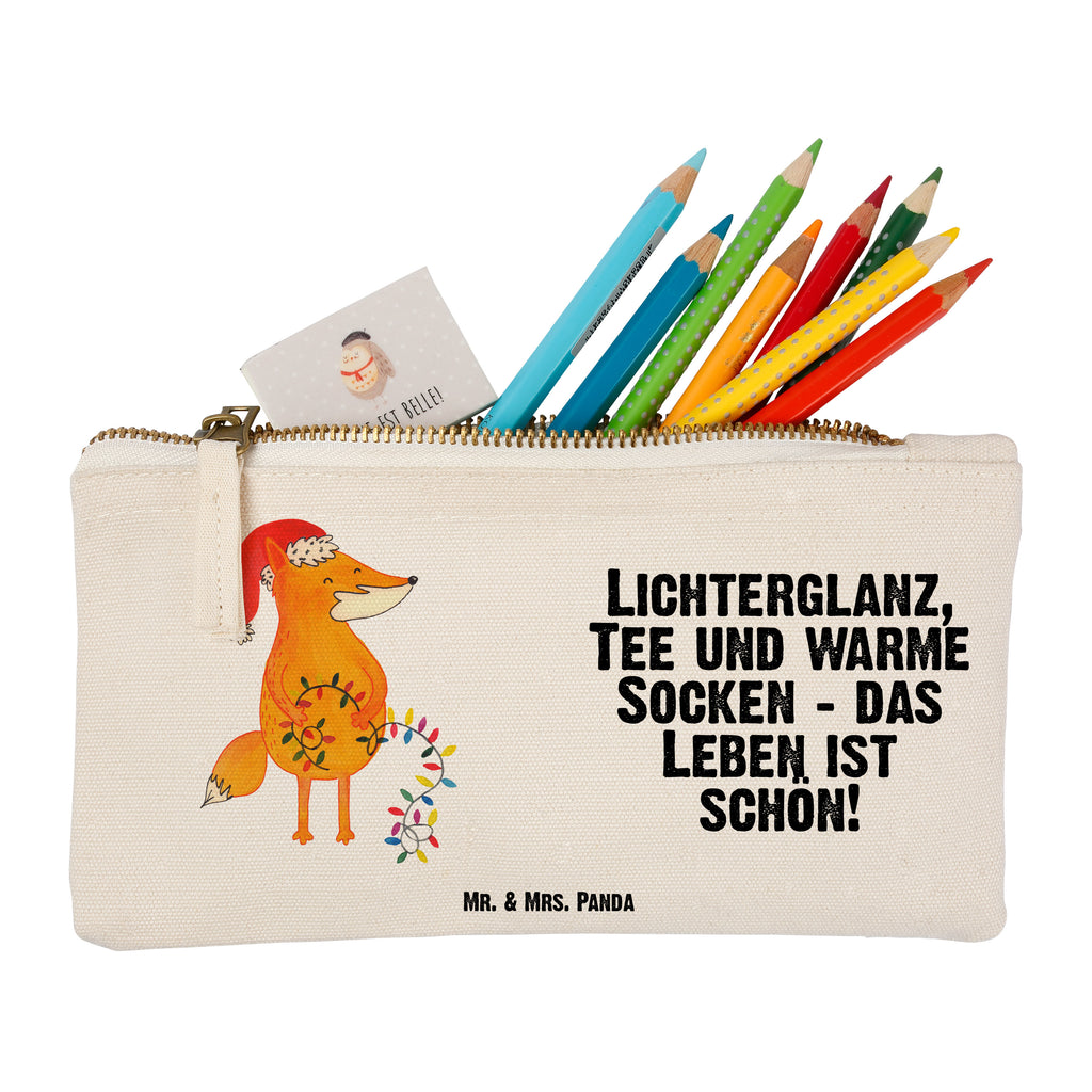 Schminktasche Fuchs Weihnachten Schminktasche, Kosmetiktasche, Kosmetikbeutel, Stiftemäppchen, Etui, Federmappe, Makeup, XXL, Schminketui, Kosmetiketui, Schlamperetui, Winter, Weihnachten, Weihnachtsdeko, Nikolaus, Advent, Heiligabend, Wintermotiv, Fuchs, Füchse, Spruch schön, Geschenk Weihnachten, Weihnachtsmann, Weihnachtszeit