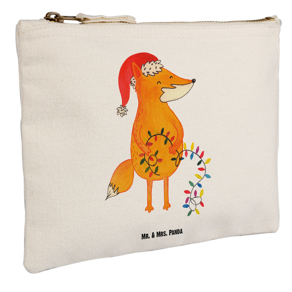 Schminktasche Fuchs Weihnachten Schminktasche, Kosmetiktasche, Kosmetikbeutel, Stiftemäppchen, Etui, Federmappe, Makeup, XXL, Schminketui, Kosmetiketui, Schlamperetui, Winter, Weihnachten, Weihnachtsdeko, Nikolaus, Advent, Heiligabend, Wintermotiv, Fuchs, Füchse, Spruch schön, Geschenk Weihnachten, Weihnachtsmann, Weihnachtszeit