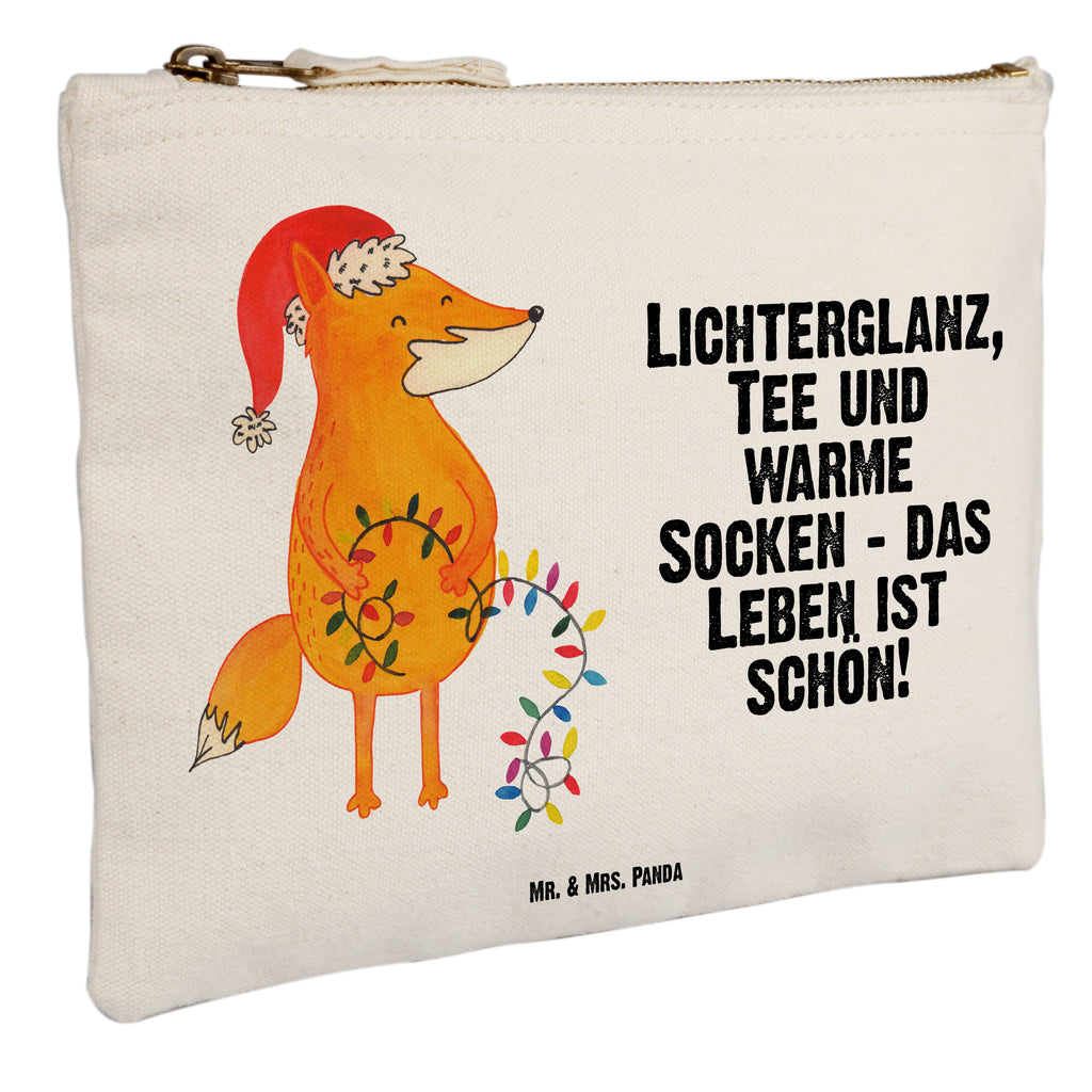 Schminktasche Fuchs Weihnachten Schminktasche, Kosmetiktasche, Kosmetikbeutel, Stiftemäppchen, Etui, Federmappe, Makeup, XXL, Schminketui, Kosmetiketui, Schlamperetui, Winter, Weihnachten, Weihnachtsdeko, Nikolaus, Advent, Heiligabend, Wintermotiv, Fuchs, Füchse, Spruch schön, Geschenk Weihnachten, Weihnachtsmann, Weihnachtszeit