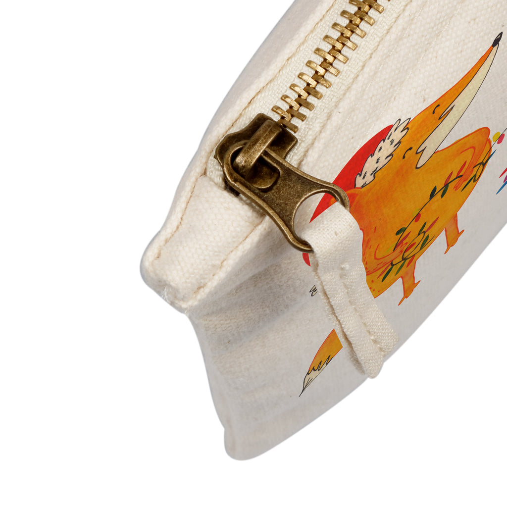 Schminktasche Fuchs Weihnachten Schminktasche, Kosmetiktasche, Kosmetikbeutel, Stiftemäppchen, Etui, Federmappe, Makeup, XXL, Schminketui, Kosmetiketui, Schlamperetui, Winter, Weihnachten, Weihnachtsdeko, Nikolaus, Advent, Heiligabend, Wintermotiv, Fuchs, Füchse, Spruch schön, Geschenk Weihnachten, Weihnachtsmann, Weihnachtszeit