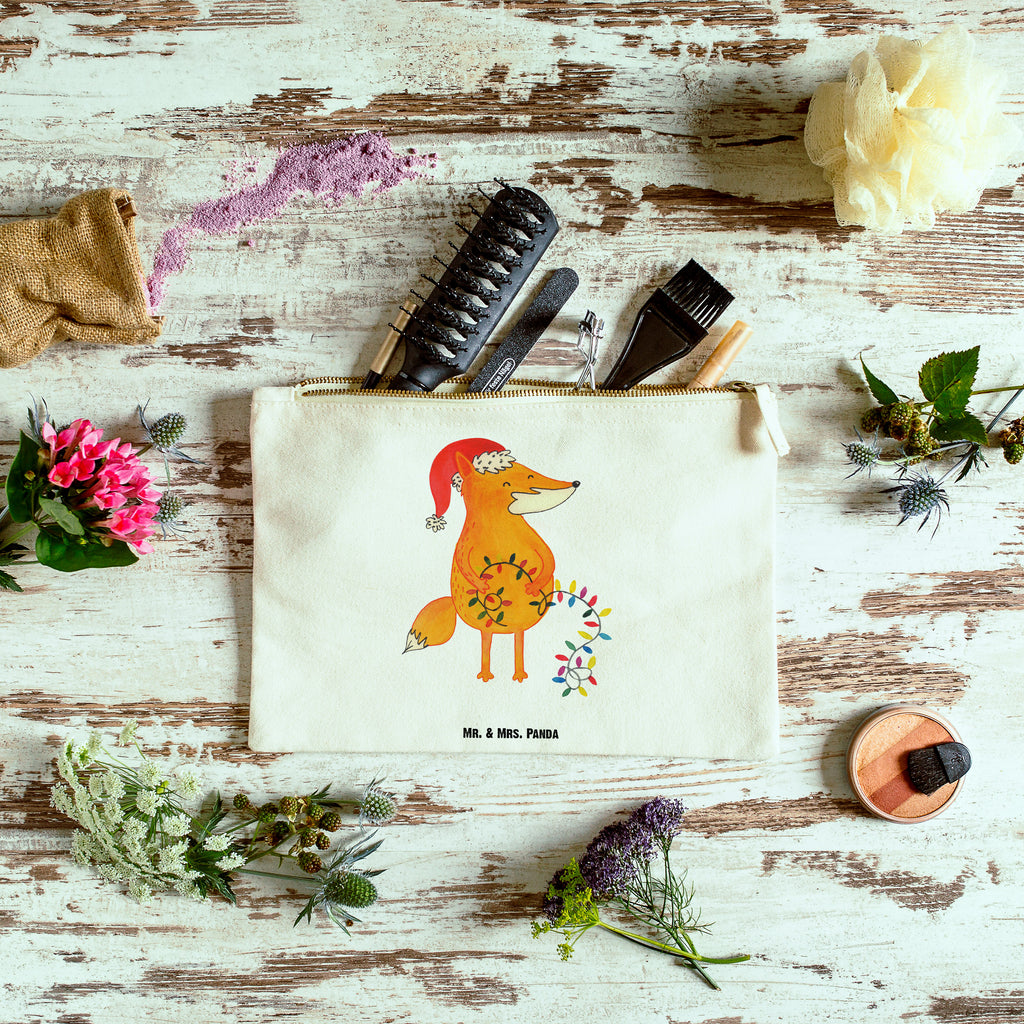 Schminktasche Fuchs Weihnachten Schminktasche, Kosmetiktasche, Kosmetikbeutel, Stiftemäppchen, Etui, Federmappe, Makeup, XXL, Schminketui, Kosmetiketui, Schlamperetui, Winter, Weihnachten, Weihnachtsdeko, Nikolaus, Advent, Heiligabend, Wintermotiv, Fuchs, Füchse, Spruch schön, Geschenk Weihnachten, Weihnachtsmann, Weihnachtszeit