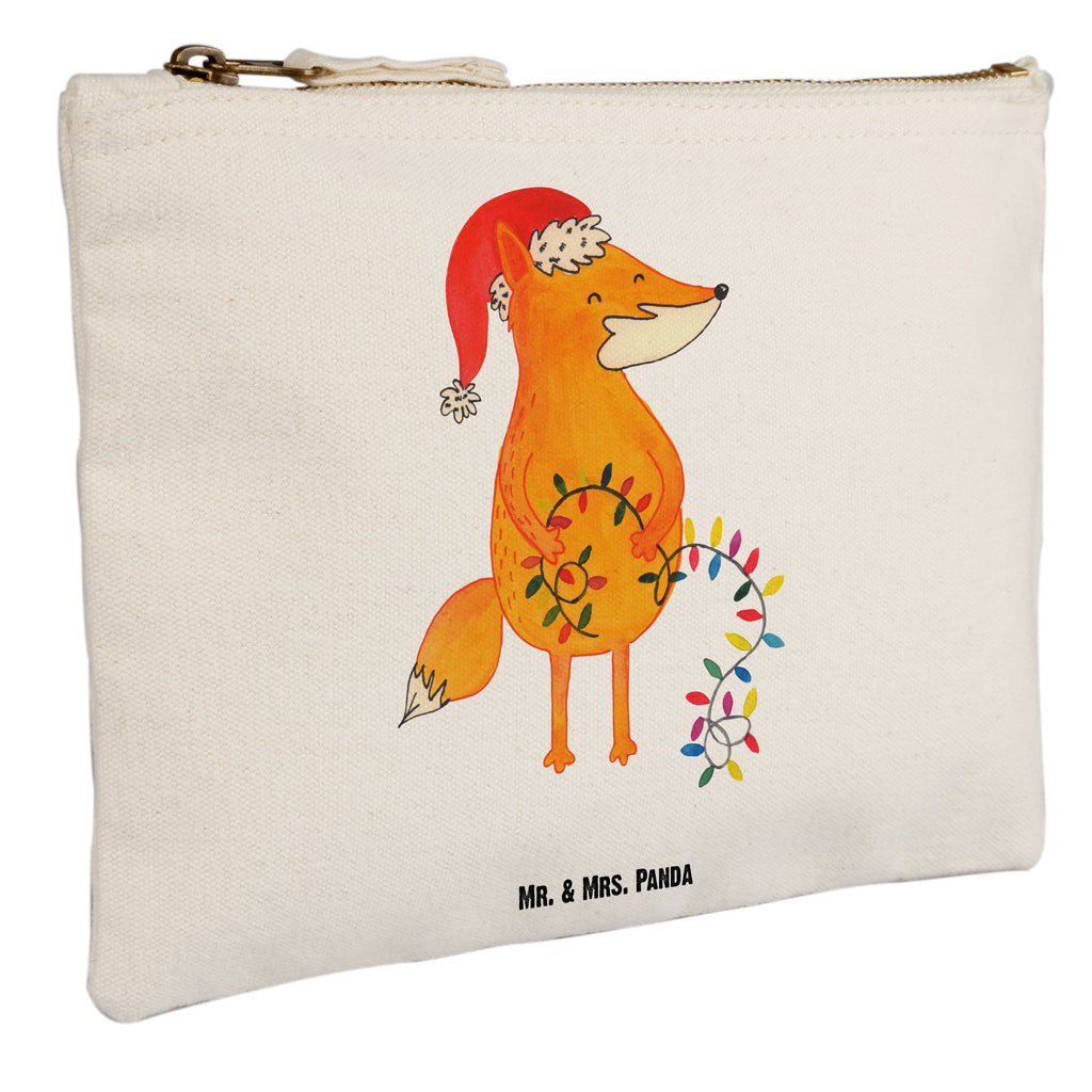 Schminktasche Fuchs Weihnachten Schminktasche, Kosmetiktasche, Kosmetikbeutel, Stiftemäppchen, Etui, Federmappe, Makeup, XXL, Schminketui, Kosmetiketui, Schlamperetui, Winter, Weihnachten, Weihnachtsdeko, Nikolaus, Advent, Heiligabend, Wintermotiv, Fuchs, Füchse, Spruch schön, Geschenk Weihnachten, Weihnachtsmann, Weihnachtszeit