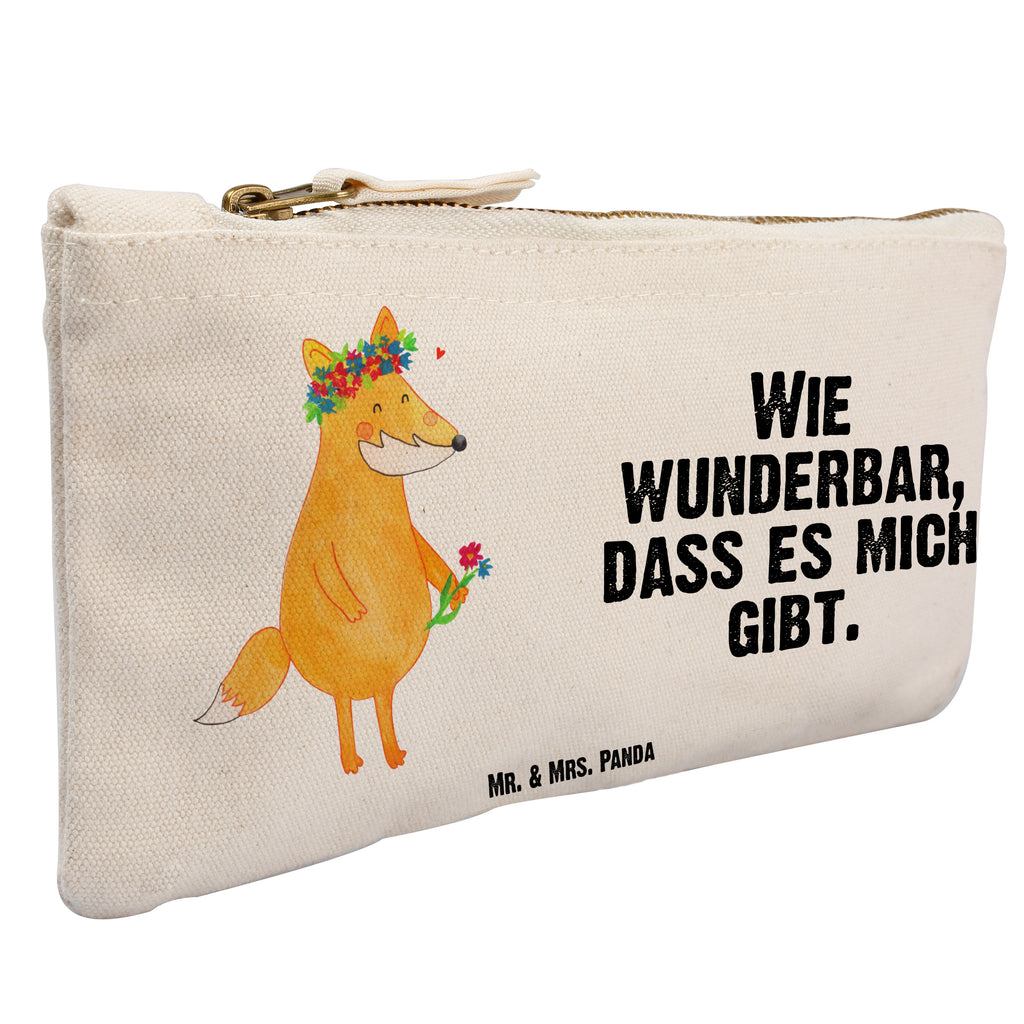 Schminktasche Fuchs Blumenliebe Schminktasche, Kosmetiktasche, Kosmetikbeutel, Stiftemäppchen, Etui, Federmappe, Makeup, XXL, Schminketui, Kosmetiketui, Schlamperetui, Fuchs, Füchse, Fox, Liebe, Freundin, Fuchsmädchen, Blumenmädchen, Freundinnen, Liebesbeweis, Blume, Blumen, Motivation, Freude, ich, mich, Selbstliebe