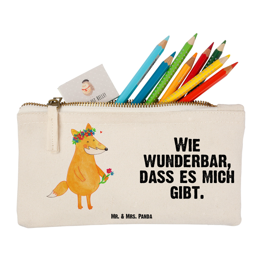 Schminktasche Fuchs Blumenliebe Schminktasche, Kosmetiktasche, Kosmetikbeutel, Stiftemäppchen, Etui, Federmappe, Makeup, XXL, Schminketui, Kosmetiketui, Schlamperetui, Fuchs, Füchse, Fox, Liebe, Freundin, Fuchsmädchen, Blumenmädchen, Freundinnen, Liebesbeweis, Blume, Blumen, Motivation, Freude, ich, mich, Selbstliebe