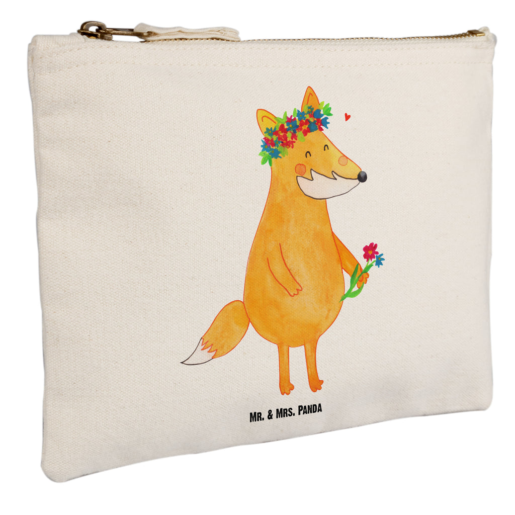 Schminktasche Fuchs Blumenliebe Schminktasche, Kosmetiktasche, Kosmetikbeutel, Stiftemäppchen, Etui, Federmappe, Makeup, XXL, Schminketui, Kosmetiketui, Schlamperetui, Fuchs, Füchse, Fox, Liebe, Freundin, Fuchsmädchen, Blumenmädchen, Freundinnen, Liebesbeweis, Blume, Blumen, Motivation, Freude, ich, mich, Selbstliebe