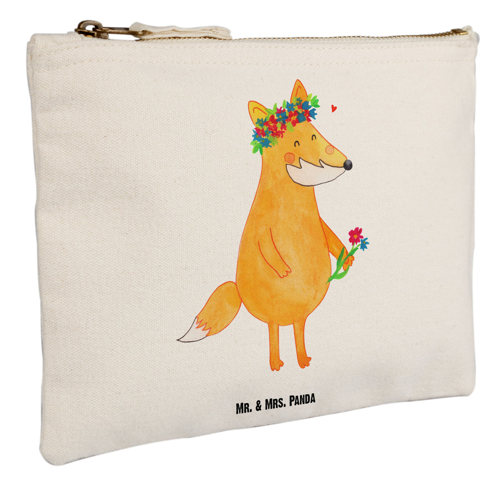 Schminktasche Fuchs Blumenliebe Schminktasche, Kosmetiktasche, Kosmetikbeutel, Stiftemäppchen, Etui, Federmappe, Makeup, XXL, Schminketui, Kosmetiketui, Schlamperetui, Fuchs, Füchse, Fox, Liebe, Freundin, Fuchsmädchen, Blumenmädchen, Freundinnen, Liebesbeweis, Blume, Blumen, Motivation, Freude, ich, mich, Selbstliebe