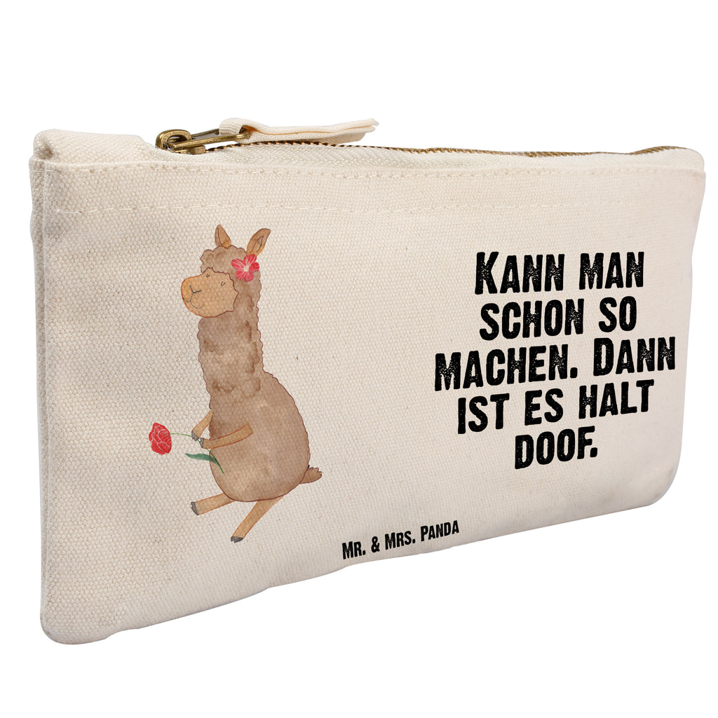 Schminktasche Alpaka Blume Schminktasche, Kosmetiktasche, Kosmetikbeutel, Stiftemäppchen, Etui, Federmappe, Makeup, XXL, Schminketui, Kosmetiketui, Schlamperetui, Alpaka, Lama, Blume, Lamas, Alpaka Zitat, Alpaka Spruch, Alpaka Dekor, Alpaka Geschenk, Alpaka Dekoration, Alpaka Witz, Motiv Alpaka