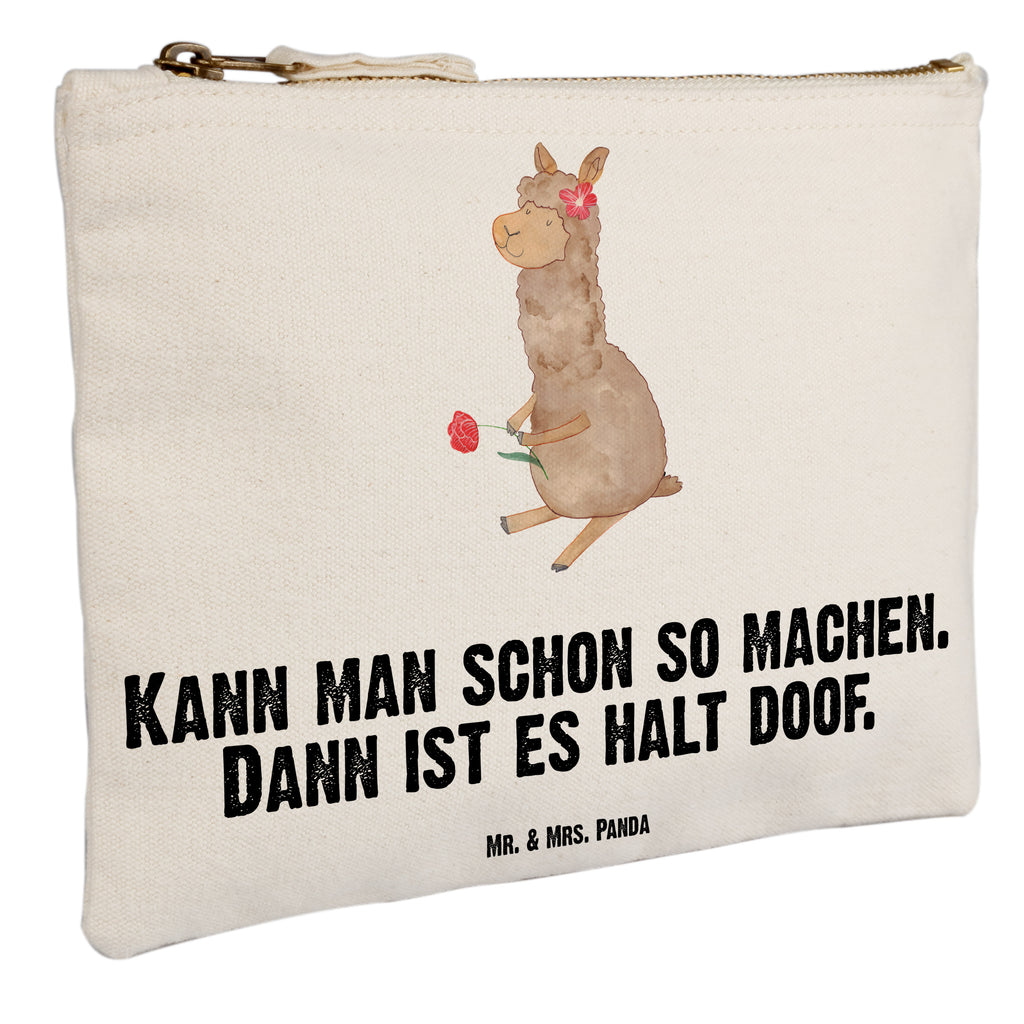 Schminktasche Alpaka Blume Schminktasche, Kosmetiktasche, Kosmetikbeutel, Stiftemäppchen, Etui, Federmappe, Makeup, XXL, Schminketui, Kosmetiketui, Schlamperetui, Alpaka, Lama, Blume, Lamas, Alpaka Zitat, Alpaka Spruch, Alpaka Dekor, Alpaka Geschenk, Alpaka Dekoration, Alpaka Witz, Motiv Alpaka