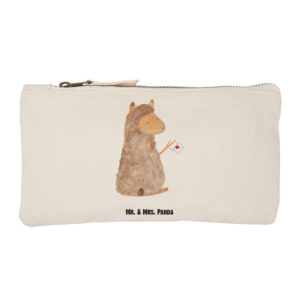 Schminktasche Alpaka Fahne Schminktasche, Kosmetiktasche, Kosmetikbeutel, Stiftemäppchen, Etui, Federmappe, Makeup, XXL, Schminketui, Kosmetiketui, Schlamperetui, Alpaka, Lama, Alpakas, Lamas, Liebe