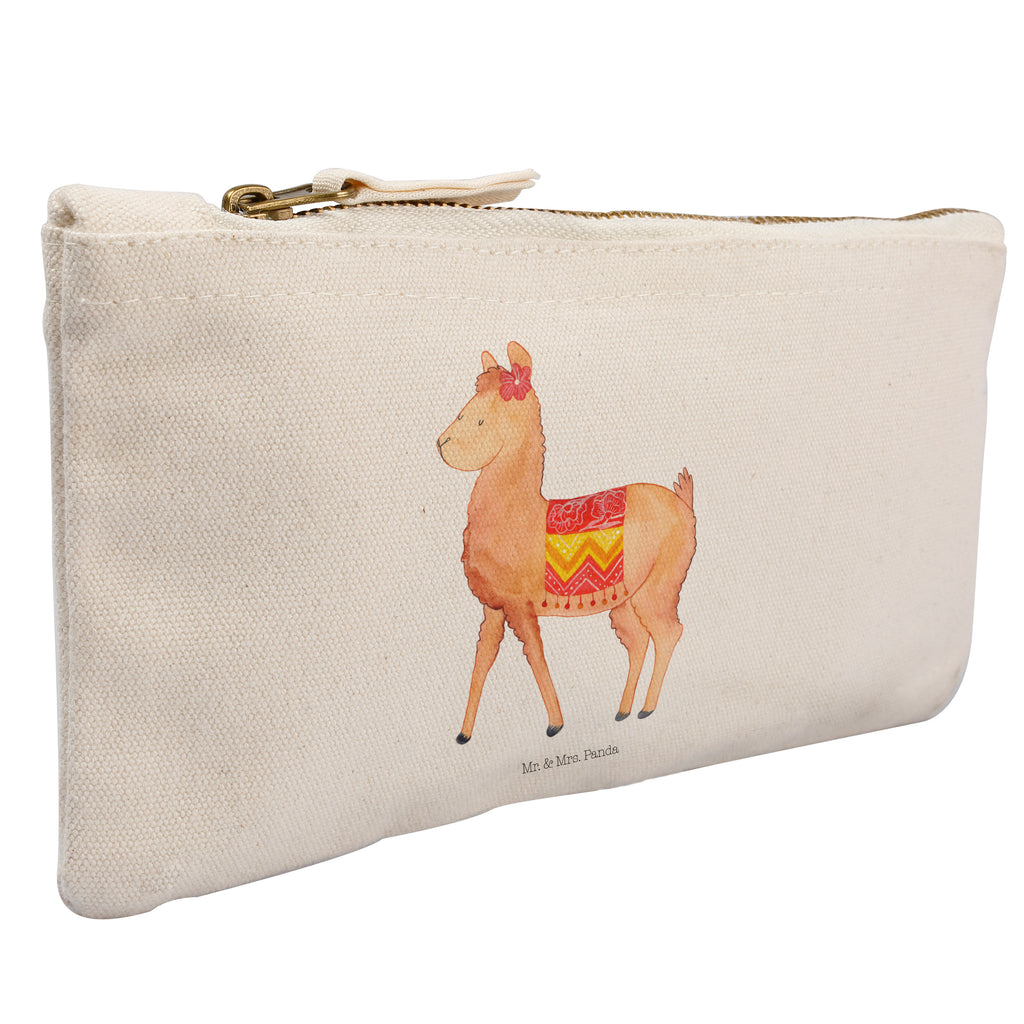 Schminktasche Alpaka stolz Schminktasche, Kosmetiktasche, Kosmetikbeutel, Stiftemäppchen, Etui, Federmappe, Makeup, XXL, Schminketui, Kosmetiketui, Schlamperetui, Alpaka, Lama
