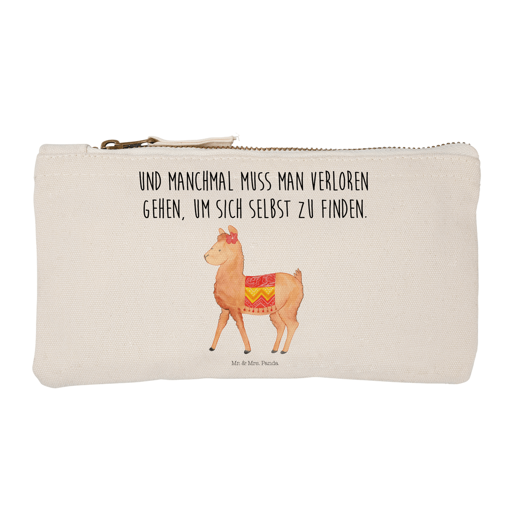 Schminktasche Alpaka stolz Schminktasche, Kosmetiktasche, Kosmetikbeutel, Stiftemäppchen, Etui, Federmappe, Makeup, XXL, Schminketui, Kosmetiketui, Schlamperetui, Alpaka, Lama