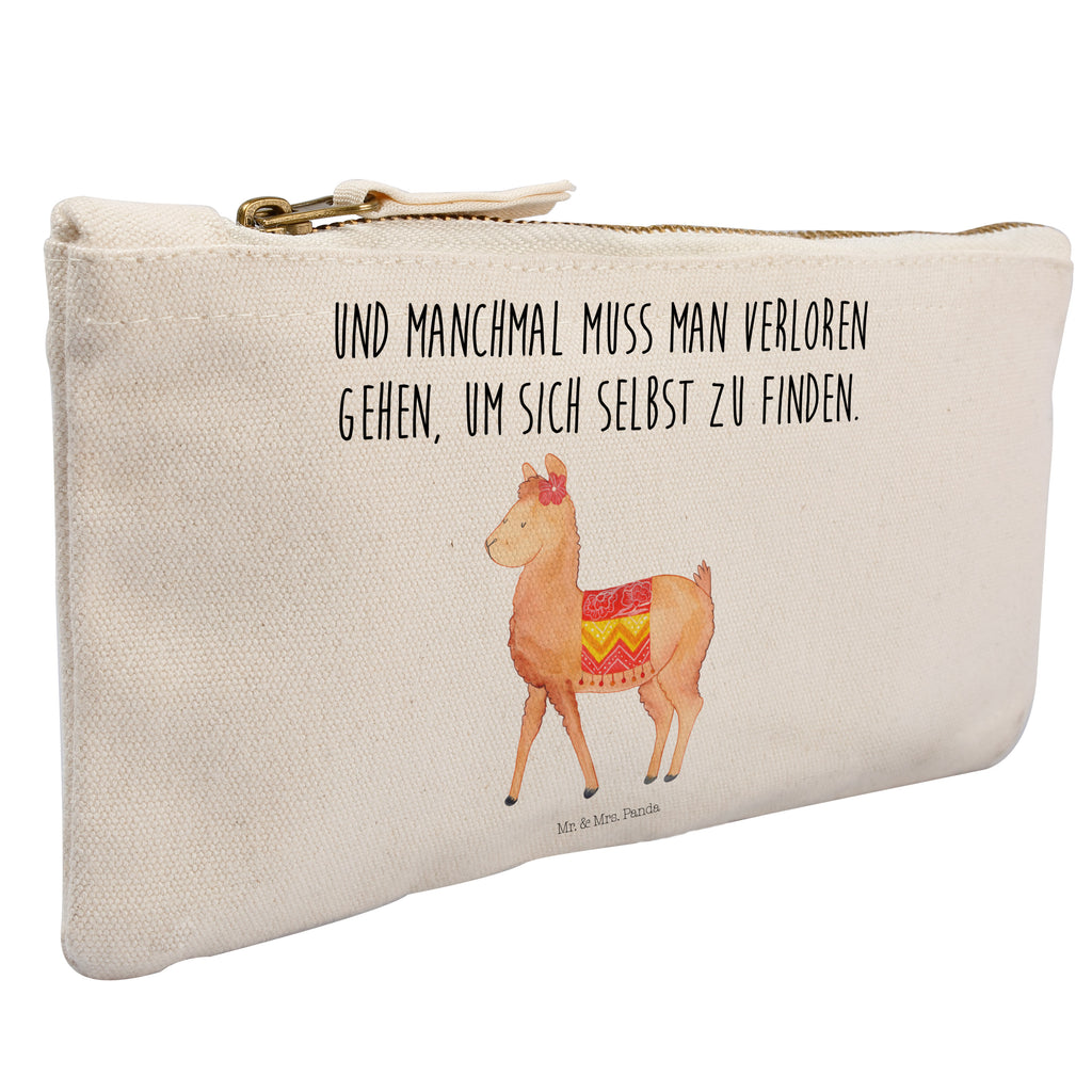 Schminktasche Alpaka stolz Schminktasche, Kosmetiktasche, Kosmetikbeutel, Stiftemäppchen, Etui, Federmappe, Makeup, XXL, Schminketui, Kosmetiketui, Schlamperetui, Alpaka, Lama