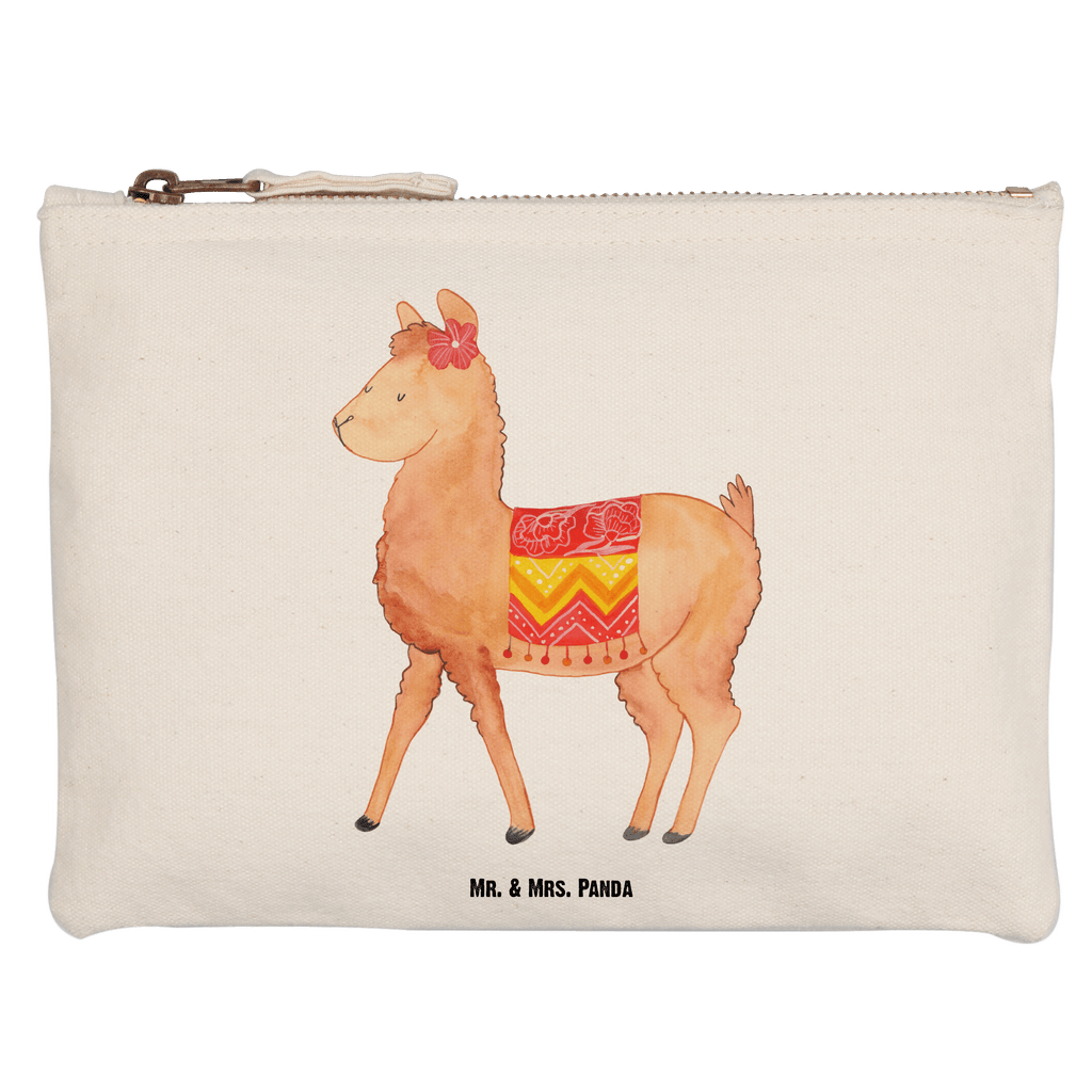 Schminktasche Alpaka stolz Schminktasche, Kosmetiktasche, Kosmetikbeutel, Stiftemäppchen, Etui, Federmappe, Makeup, XXL, Schminketui, Kosmetiketui, Schlamperetui, Alpaka, Lama