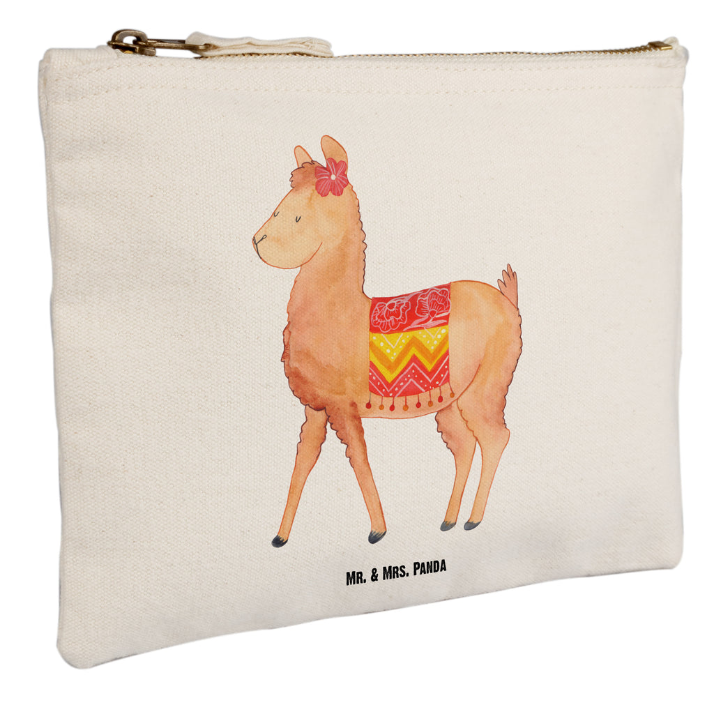 Schminktasche Alpaka stolz Schminktasche, Kosmetiktasche, Kosmetikbeutel, Stiftemäppchen, Etui, Federmappe, Makeup, XXL, Schminketui, Kosmetiketui, Schlamperetui, Alpaka, Lama