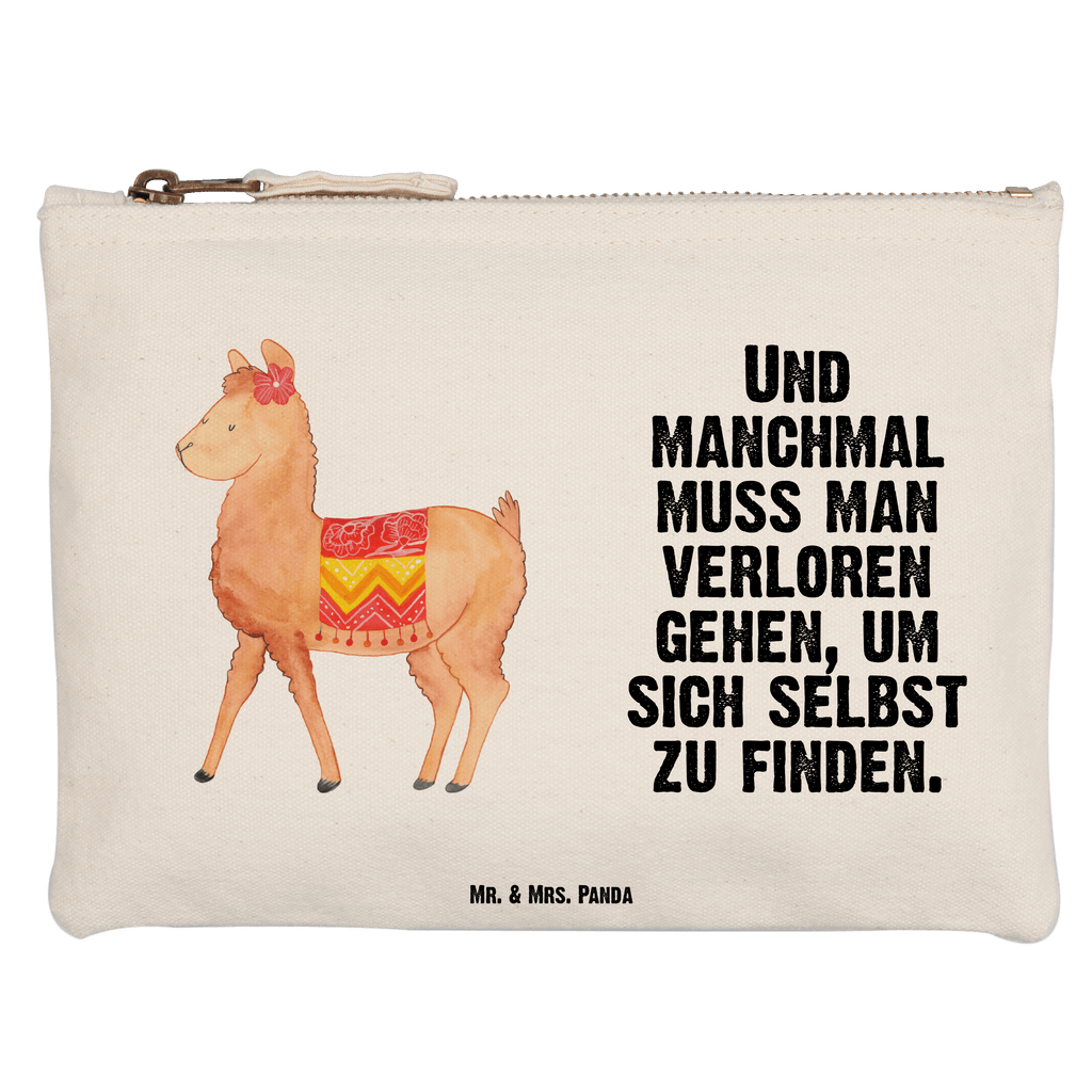 Schminktasche Alpaka stolz Schminktasche, Kosmetiktasche, Kosmetikbeutel, Stiftemäppchen, Etui, Federmappe, Makeup, XXL, Schminketui, Kosmetiketui, Schlamperetui, Alpaka, Lama