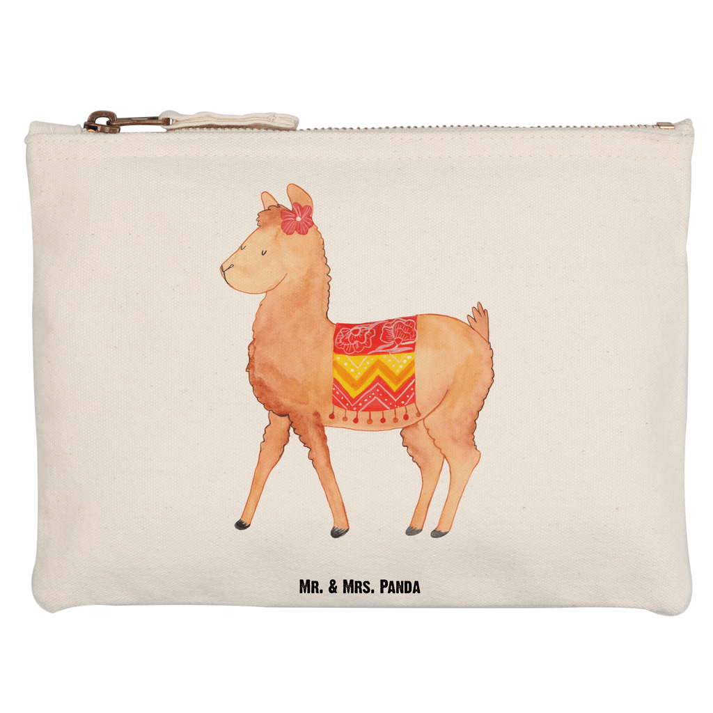 Schminktasche Alpaka stolz Schminktasche, Kosmetiktasche, Kosmetikbeutel, Stiftemäppchen, Etui, Federmappe, Makeup, XXL, Schminketui, Kosmetiketui, Schlamperetui, Alpaka, Lama