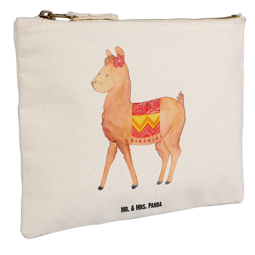 Schminktasche Alpaka stolz Schminktasche, Kosmetiktasche, Kosmetikbeutel, Stiftemäppchen, Etui, Federmappe, Makeup, XXL, Schminketui, Kosmetiketui, Schlamperetui, Alpaka, Lama